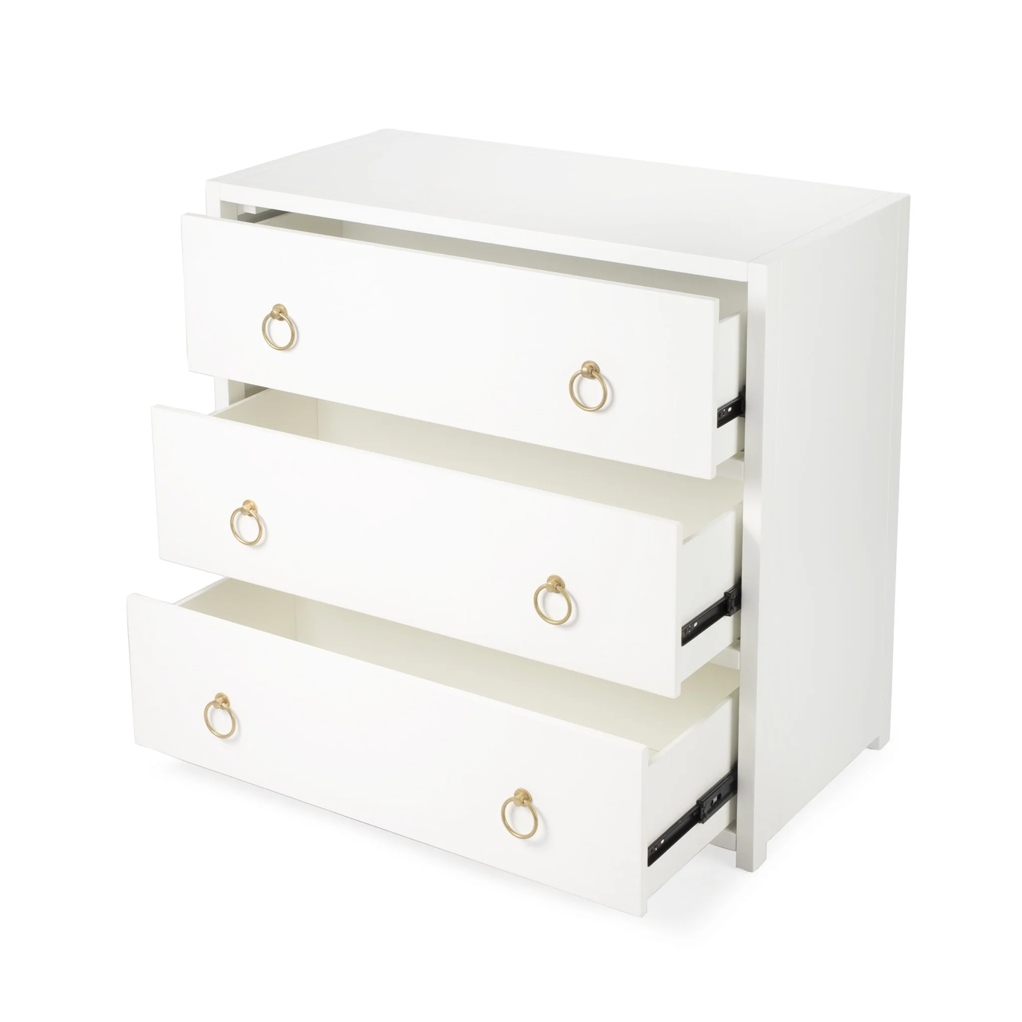 Lark Navy Blue 3 Drawer Chest By Homeroots - Image 7