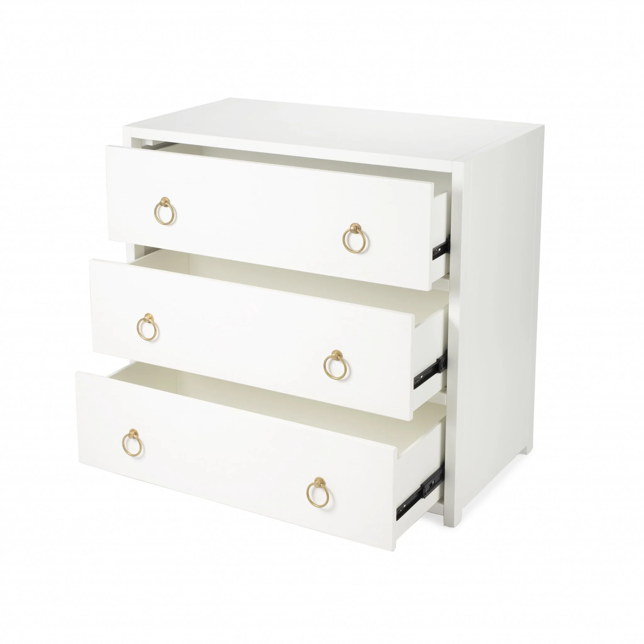 Lark Navy Blue 3 Drawer Chest By Homeroots - Image 8