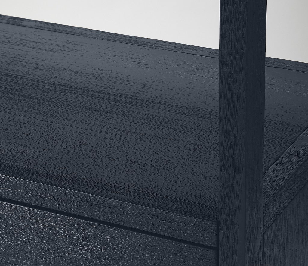 Lark Navy Blue Bookshelf By Homeroots - Image 3