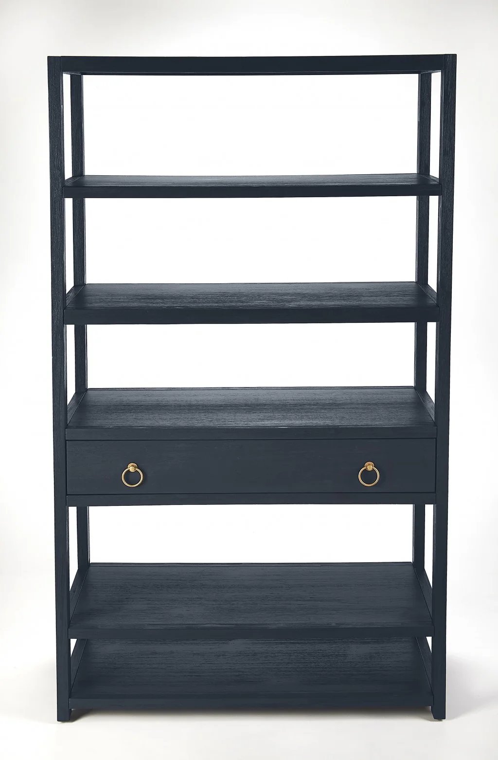 Lark Navy Blue Bookshelf By Homeroots - Image 5