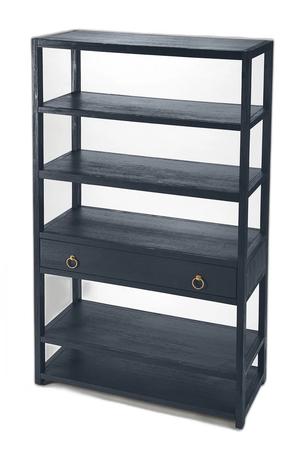 Lark Navy Blue Bookshelf By Homeroots - Image 7