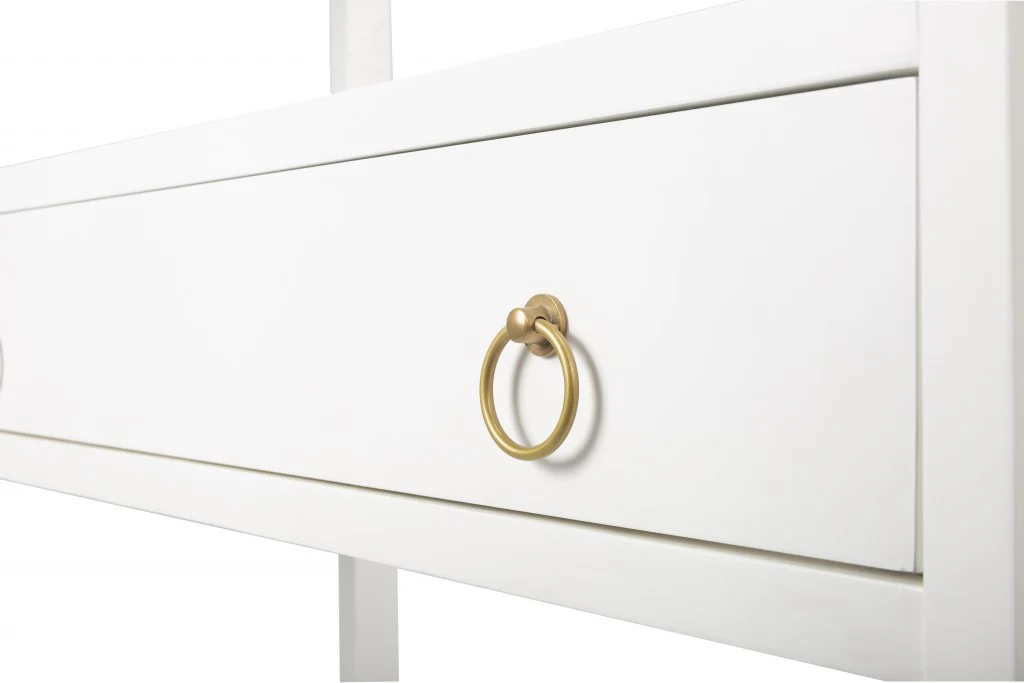Lark White Bookshelf By Homeroots - Image 2