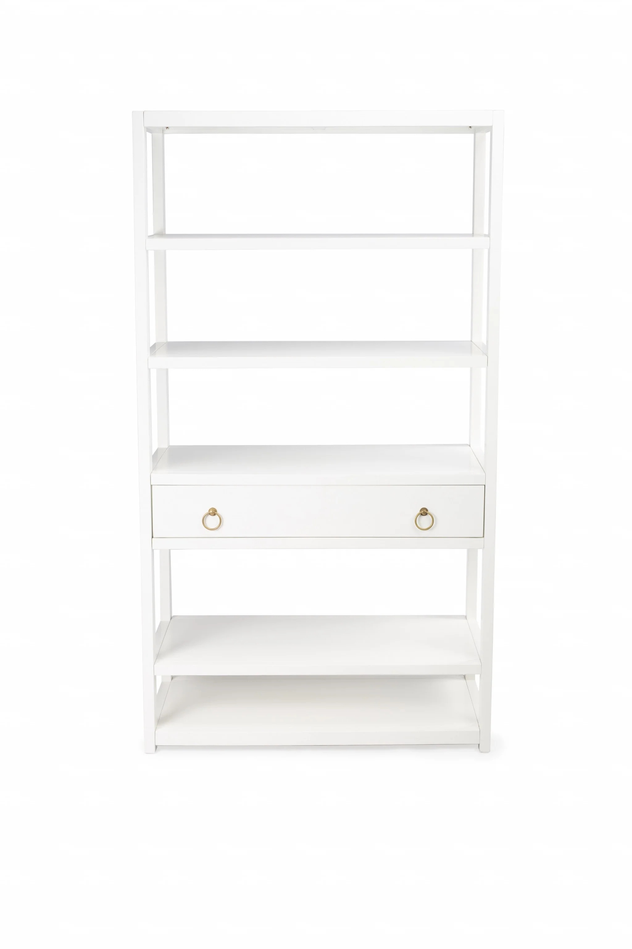 Lark White Bookshelf By Homeroots - Image 3