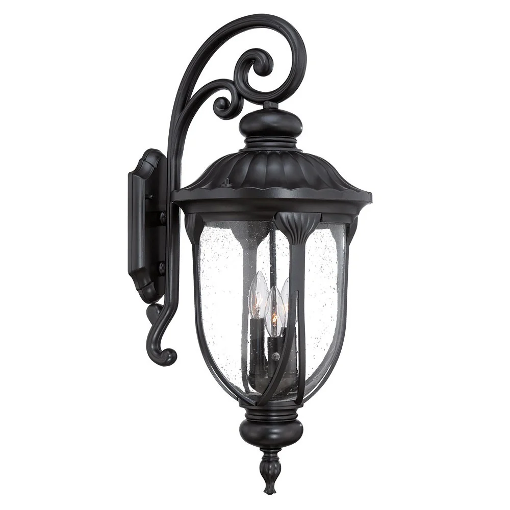 Laurens 3-Light Matte Black Wall Light By Homeroots - 398357 - Image 2