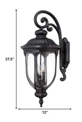 Laurens 3-Light Matte Black Wall Light By Homeroots - 398357 - Image 5