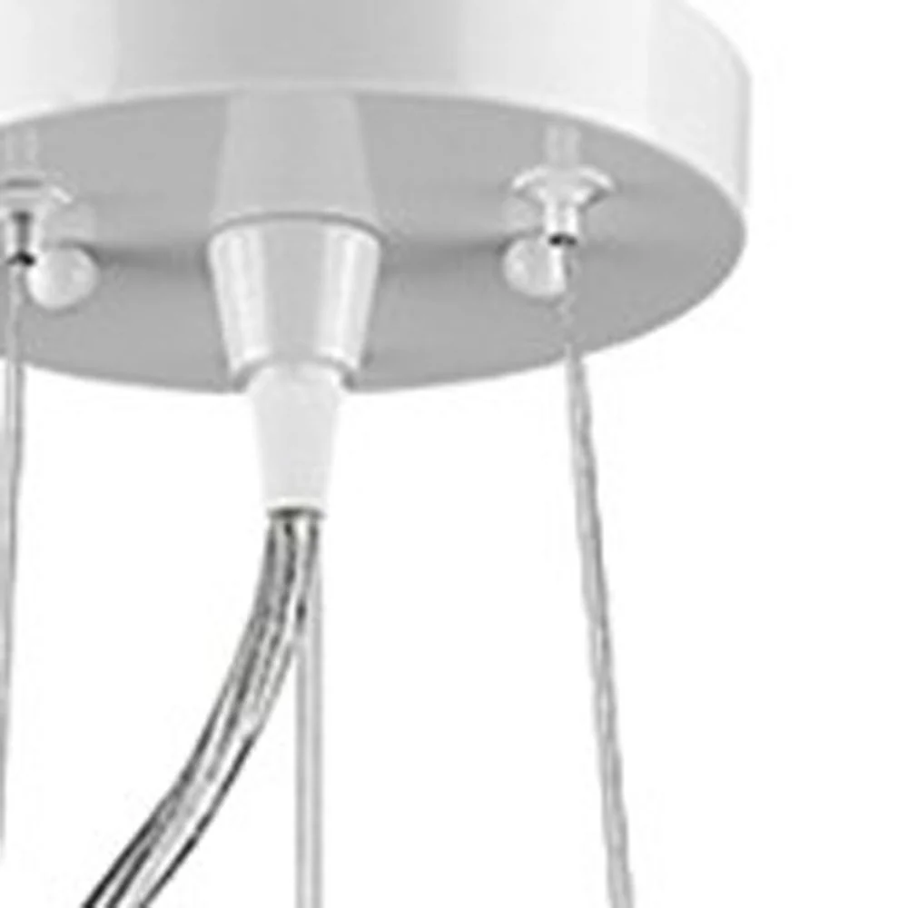 Layla 1-Light White Bowl Pendant By Homeroots - Image 4