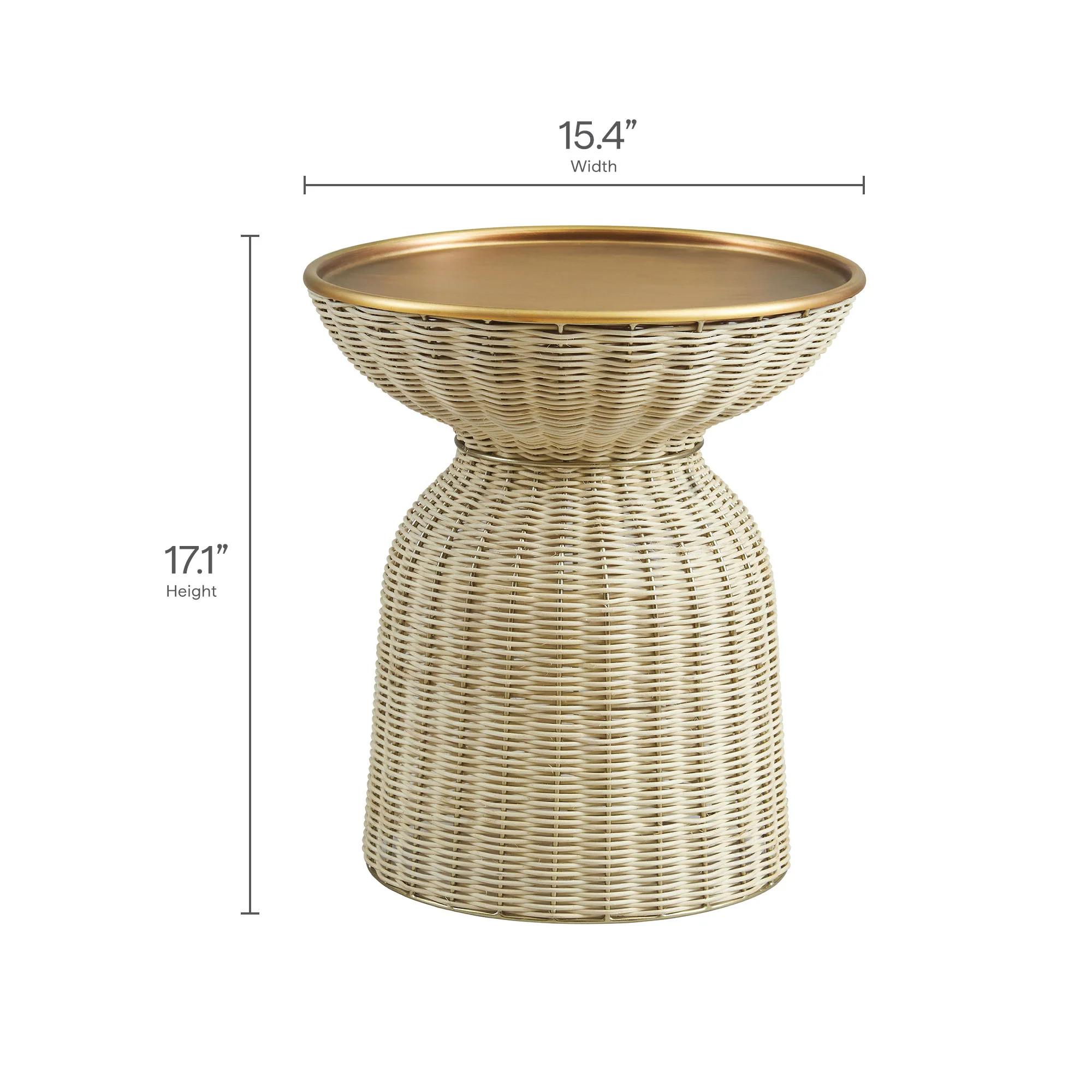 Lazaro Round Rattan Side Table by Modway - Image 8