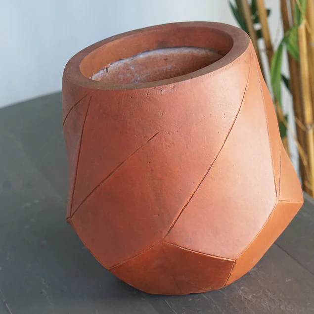 LC Nido Short  Small Terracotta, 11.75"H By Gold Leaf Design Group - Image 2