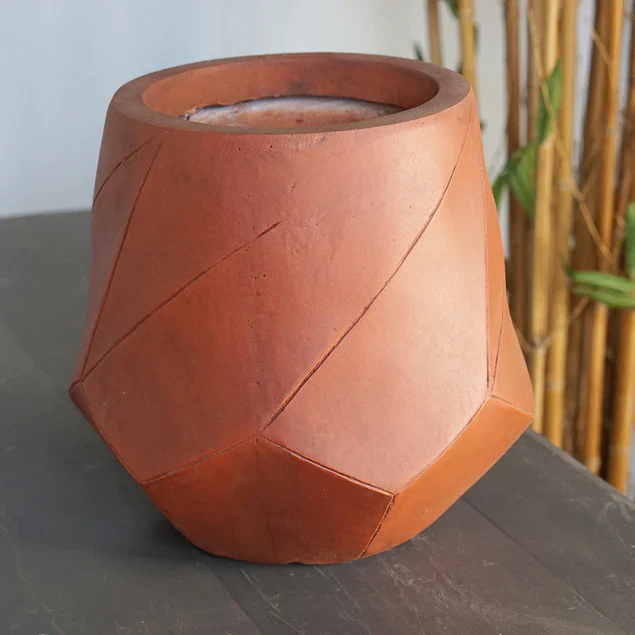 LC Nido Short  Small Terracotta, 11.75"H By Gold Leaf Design Group - Image 4