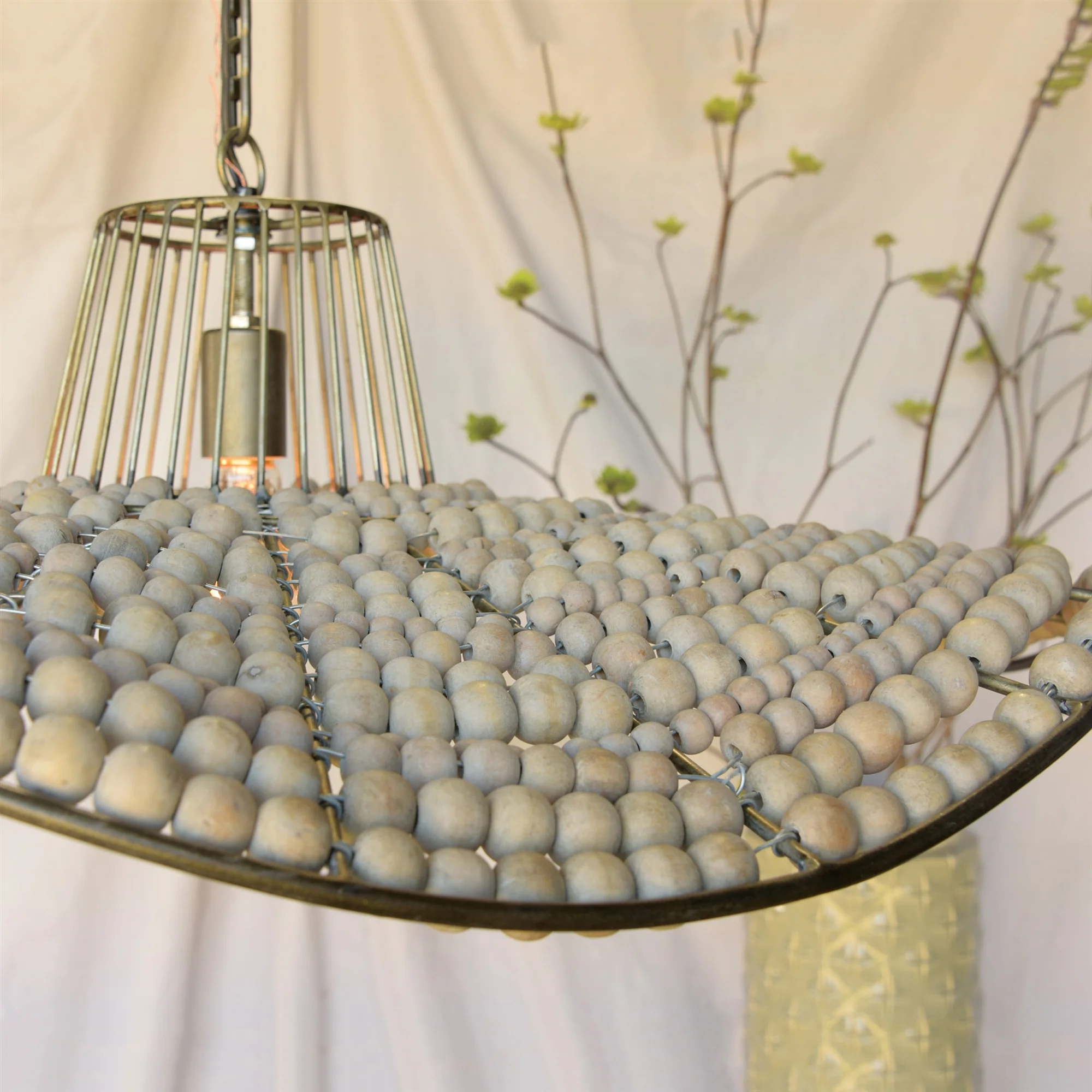 League Wooden Sphere Pendant By HomArt - Image 5