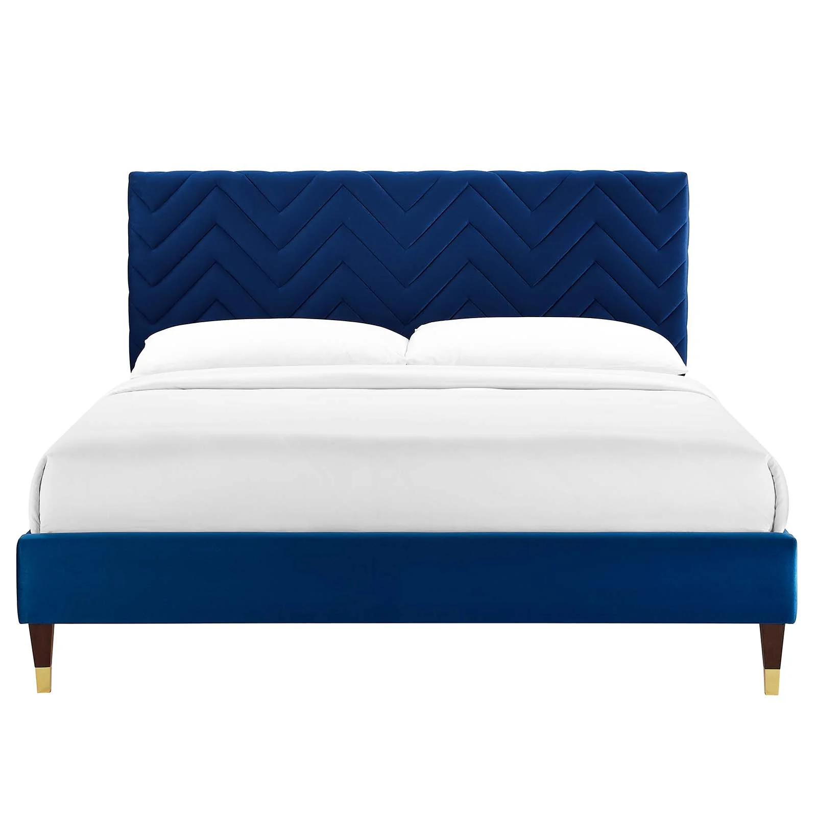 Leah Chevron Tufted Performance Velvet Full Platform Bed By Modway - MOD-6993 - Image 19