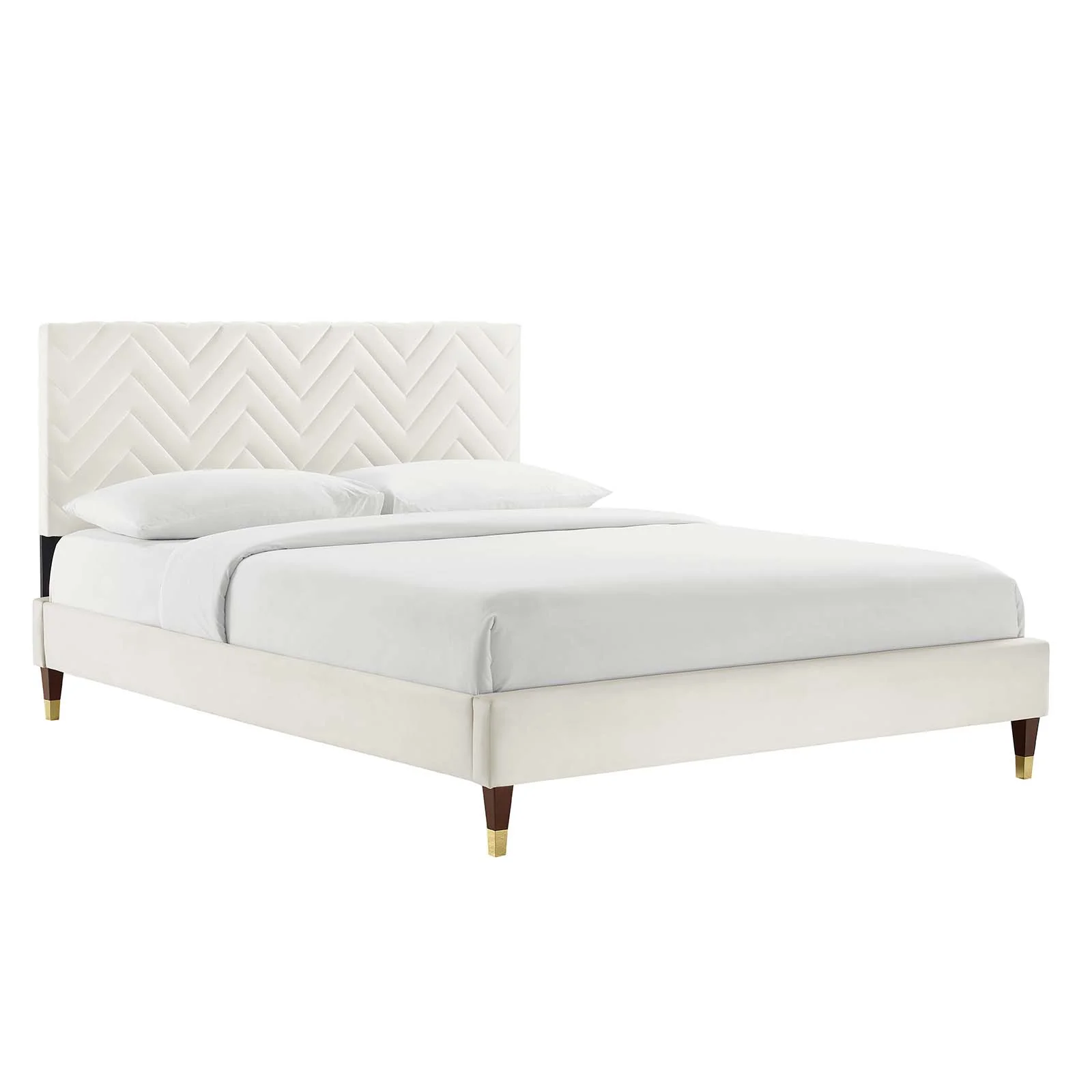 Leah Chevron Tufted Performance Velvet Full Platform Bed By Modway - MOD-6993 - Image 25