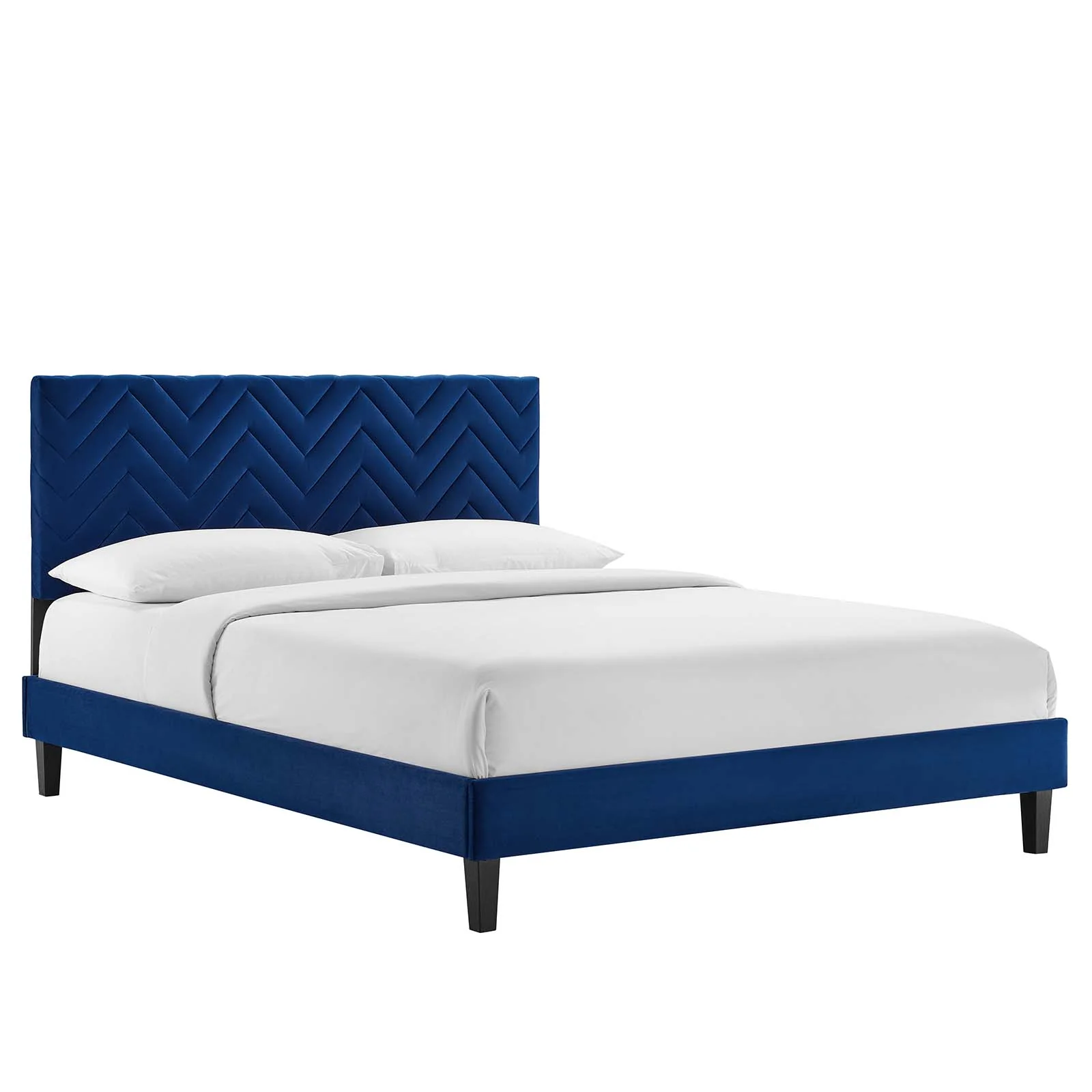Leah Chevron Tufted Performance Velvet Full Platform Bed By Modway - MOD-6997 - Image 17