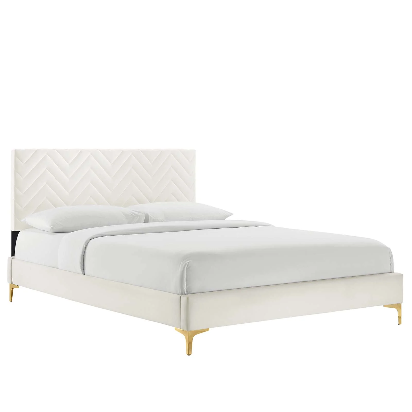Leah Chevron Tufted Performance Velvet Full Platform Bed By Modway - MOD-7001 - Image 25