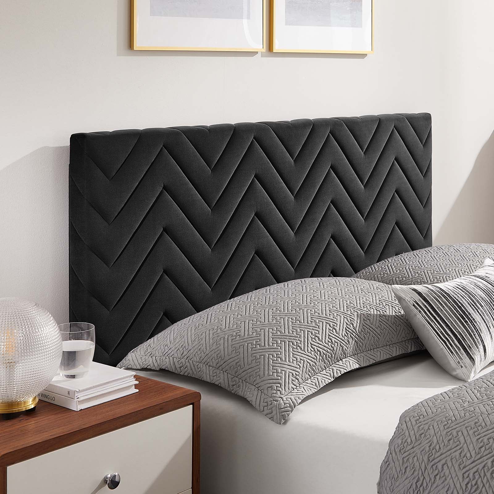Leah Chevron Tufted Performance Velvet Full Platform Bed By Modway - MOD-7001 - Image 8