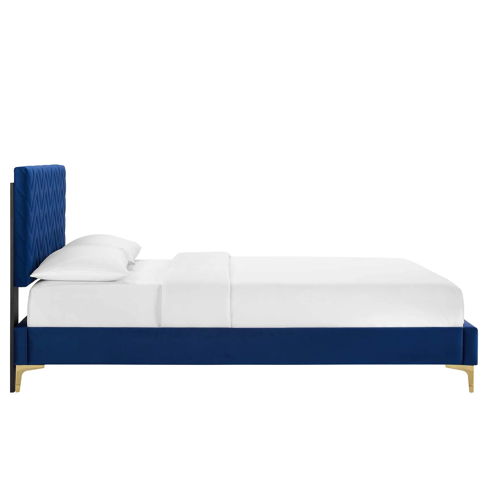 Leah Chevron Tufted Performance Velvet King Platform Bed By Modway - MOD-7013 - Image 18