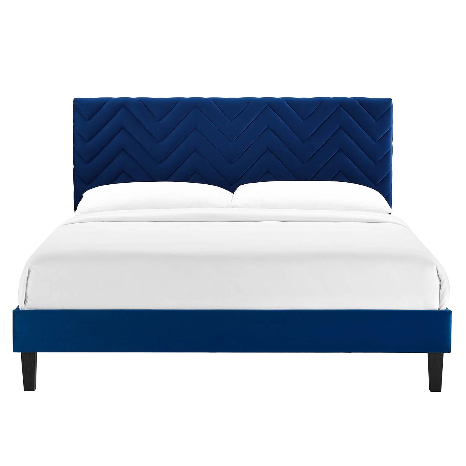 Leah Chevron Tufted Performance Velvet Queen Platform Bed By Modway - MOD-6973 - Image 19