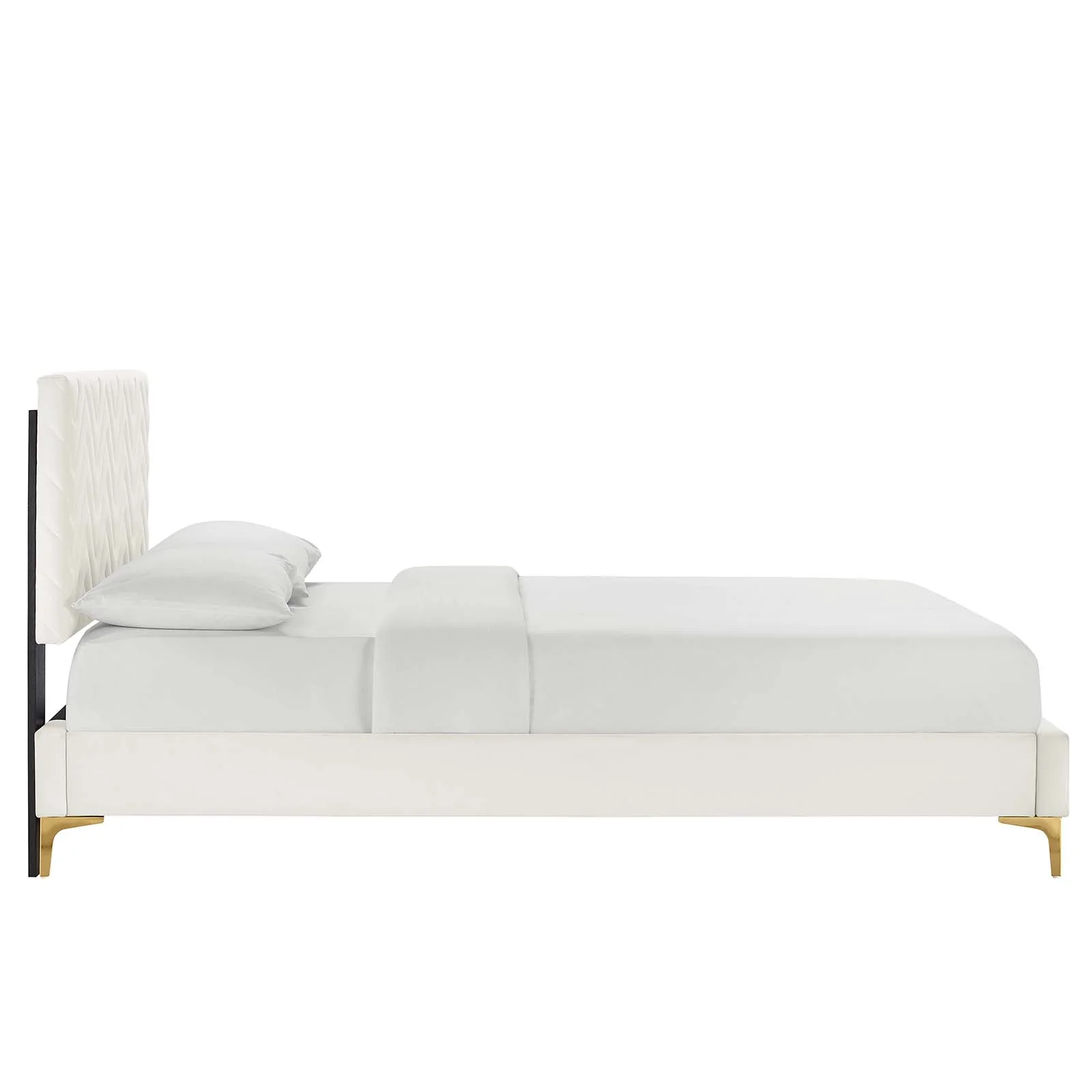 Leah Chevron Tufted Performance Velvet Queen Platform Bed By Modway - MOD-6977 - Image 26