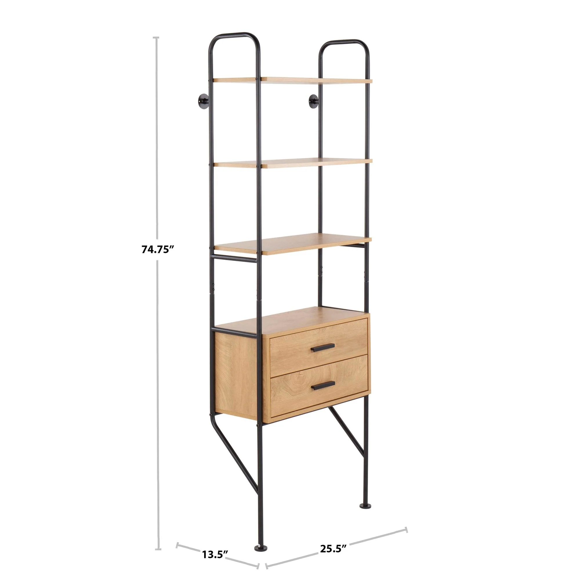 Lean Bookcase By LumiSource - OBC-LEAN BKBN - Image 5