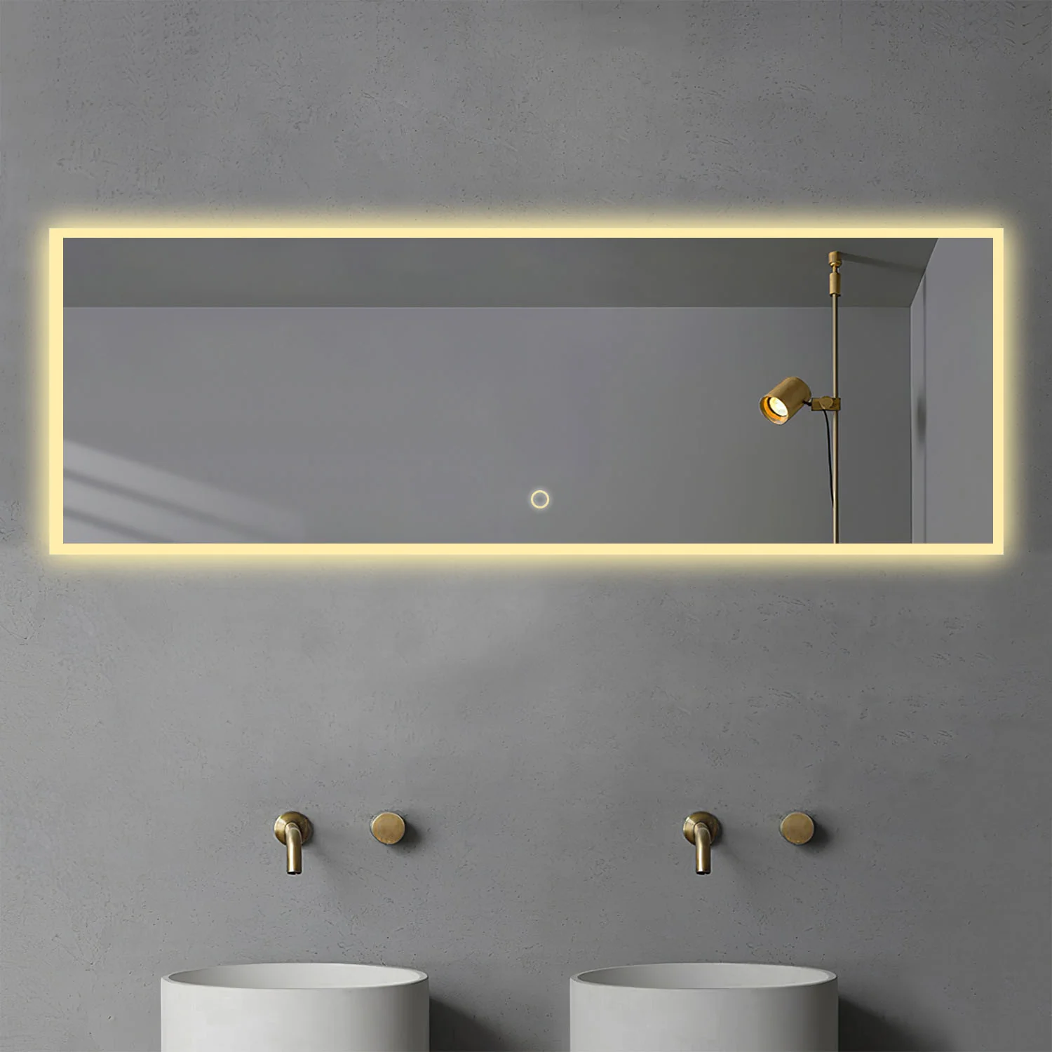 LED Backlit Rectangular Full length Mirror By Homeroots - Image 4