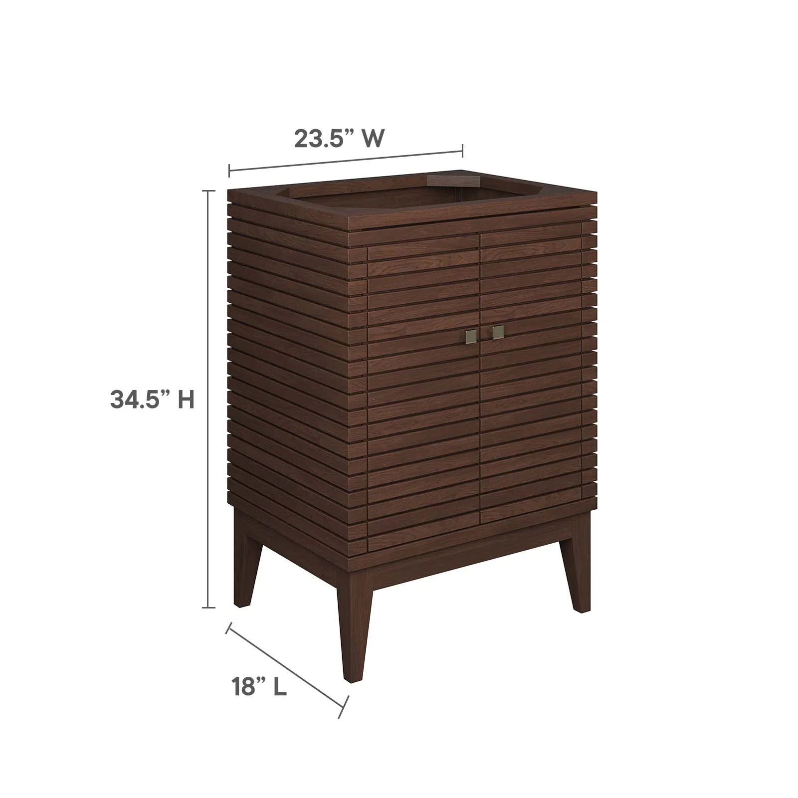 Ledger 24" Wood Bathroom Vanity Cabinet (Sink Basin Not Included) By Modway - EEI-5088 - Image 9