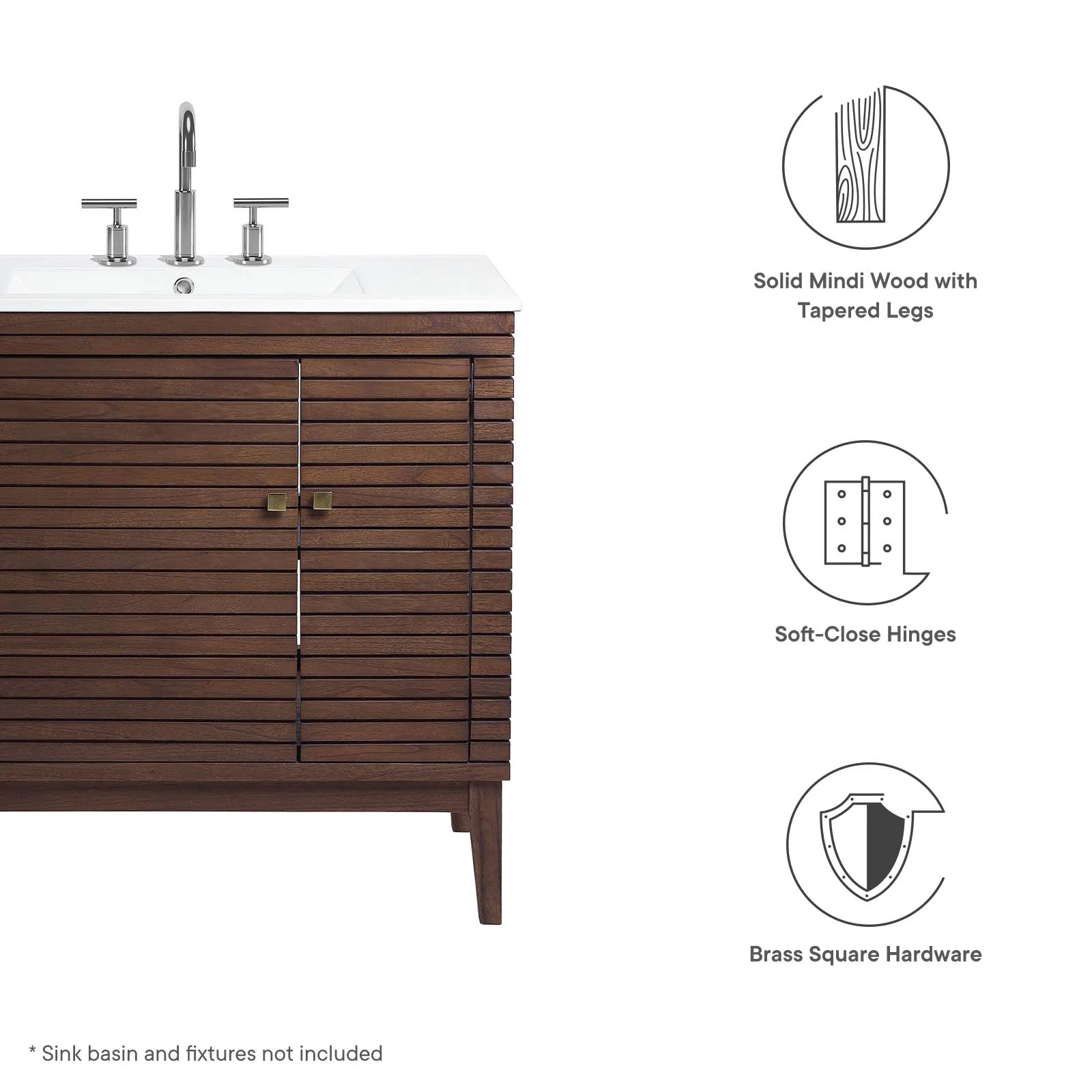 Ledger 36" Wood Bathroom Vanity Cabinet (Sink Basin Not Included) By Modway - EEI-5089 - Image 8