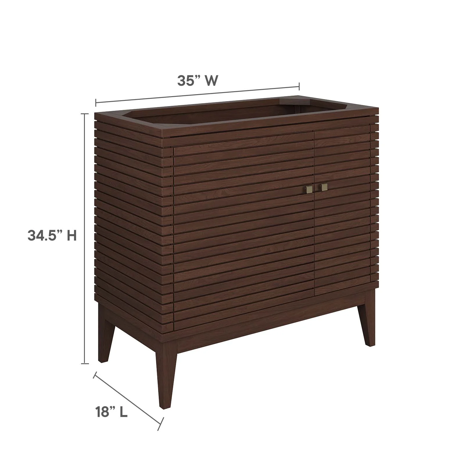 Ledger 36" Wood Bathroom Vanity Cabinet (Sink Basin Not Included) By Modway - EEI-5089 - Image 9