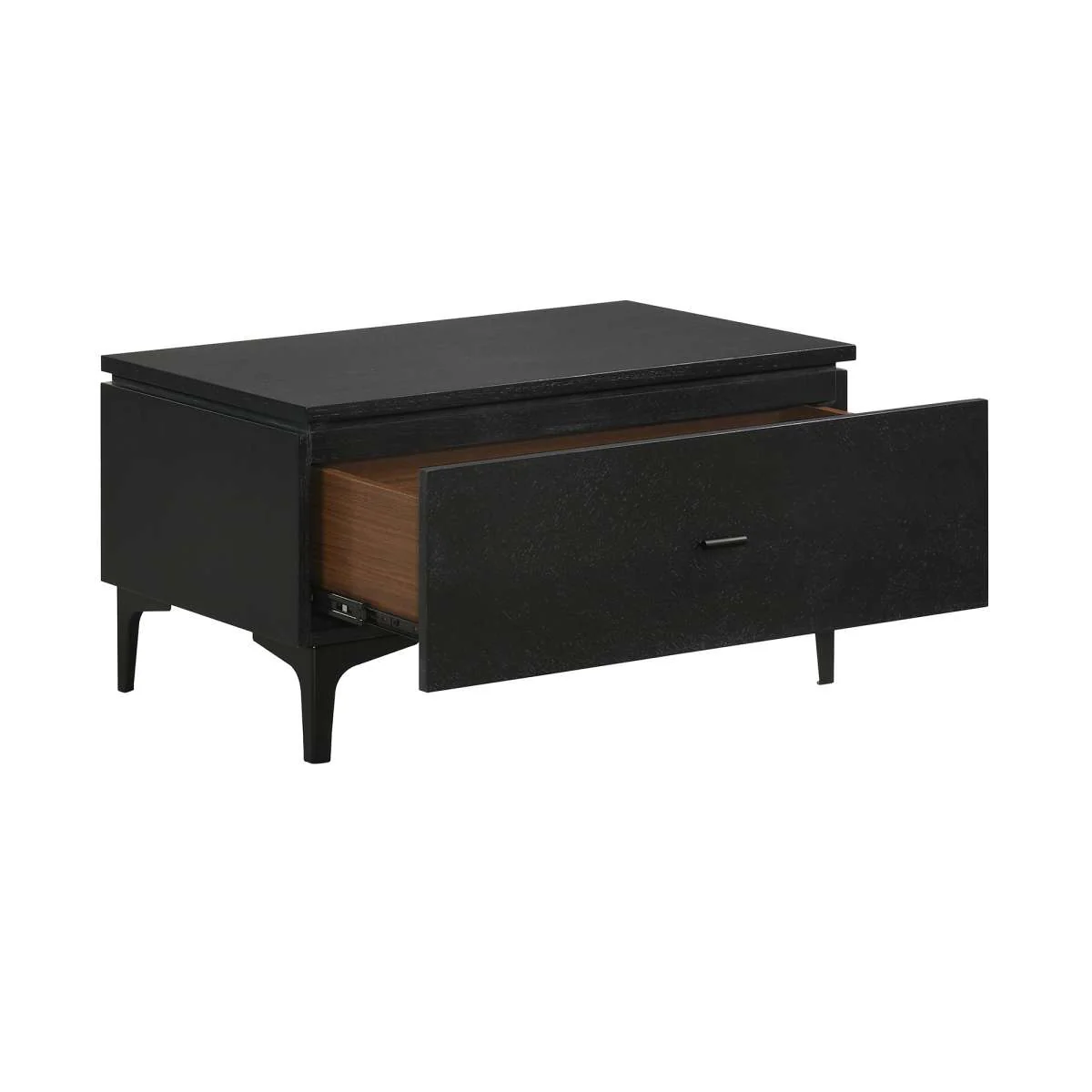 Legend 4 Piece Gray Fabric King Platform Bedroom Set with Dresser and Nightstands By Armen Living - Image 7