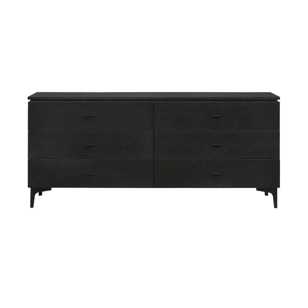 Legend 4 Piece Gray Fabric Queen Platform Bedroom Set with Dresser and Nightstands By Armen Living - Image 3