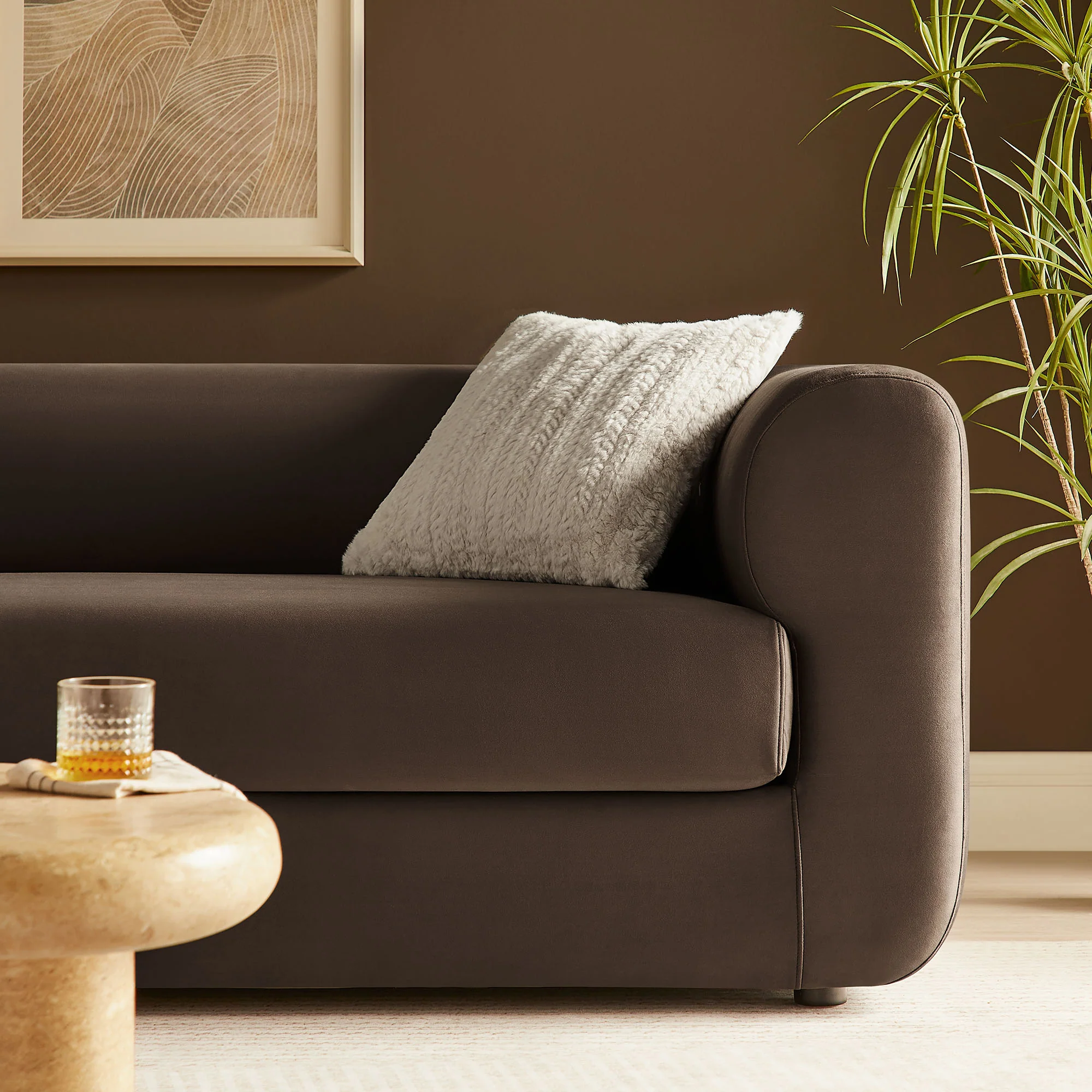 Leif 89" Performance Velvet Upholstered Sofa by Modway - Image 15