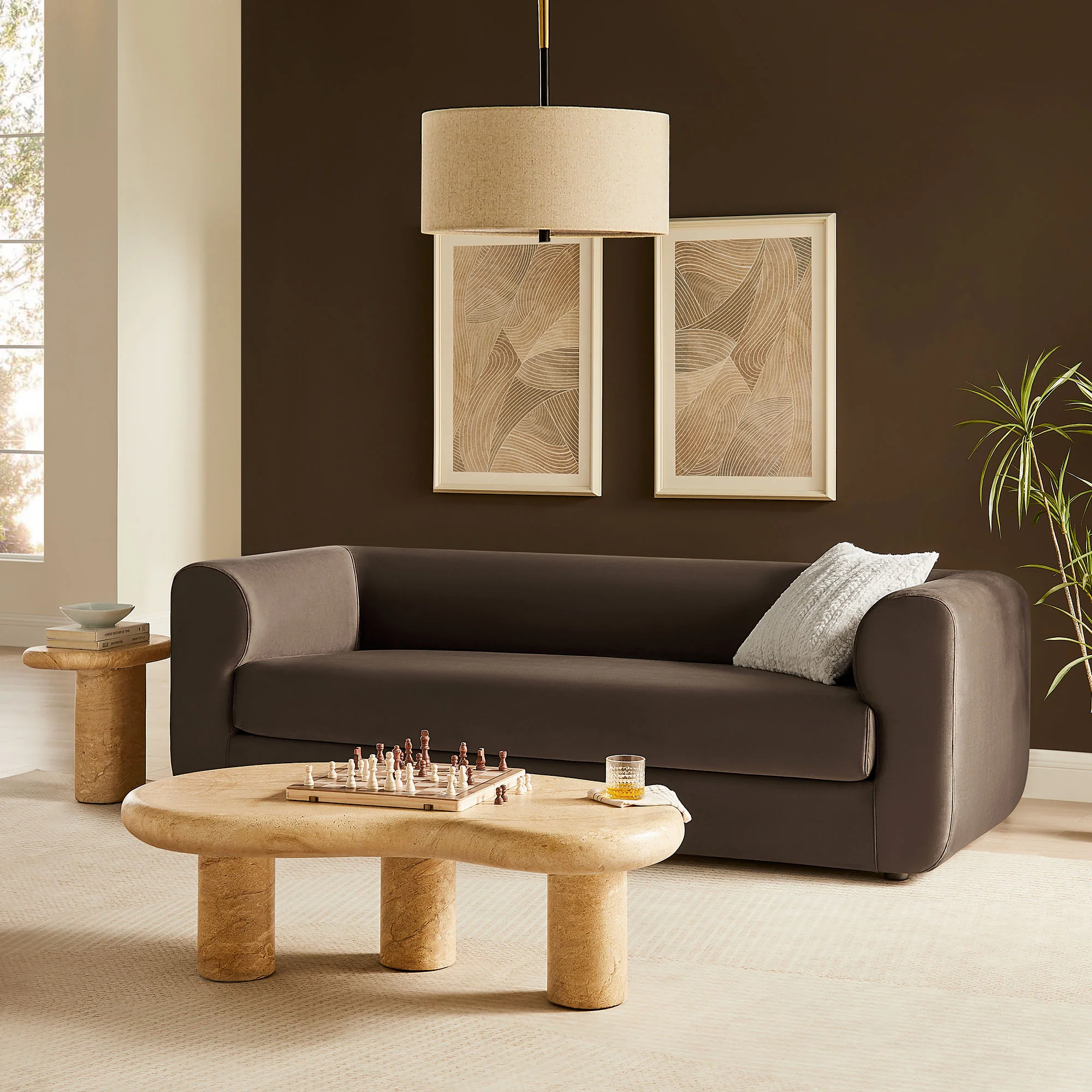 Leif 89" Performance Velvet Upholstered Sofa by Modway - Image 16