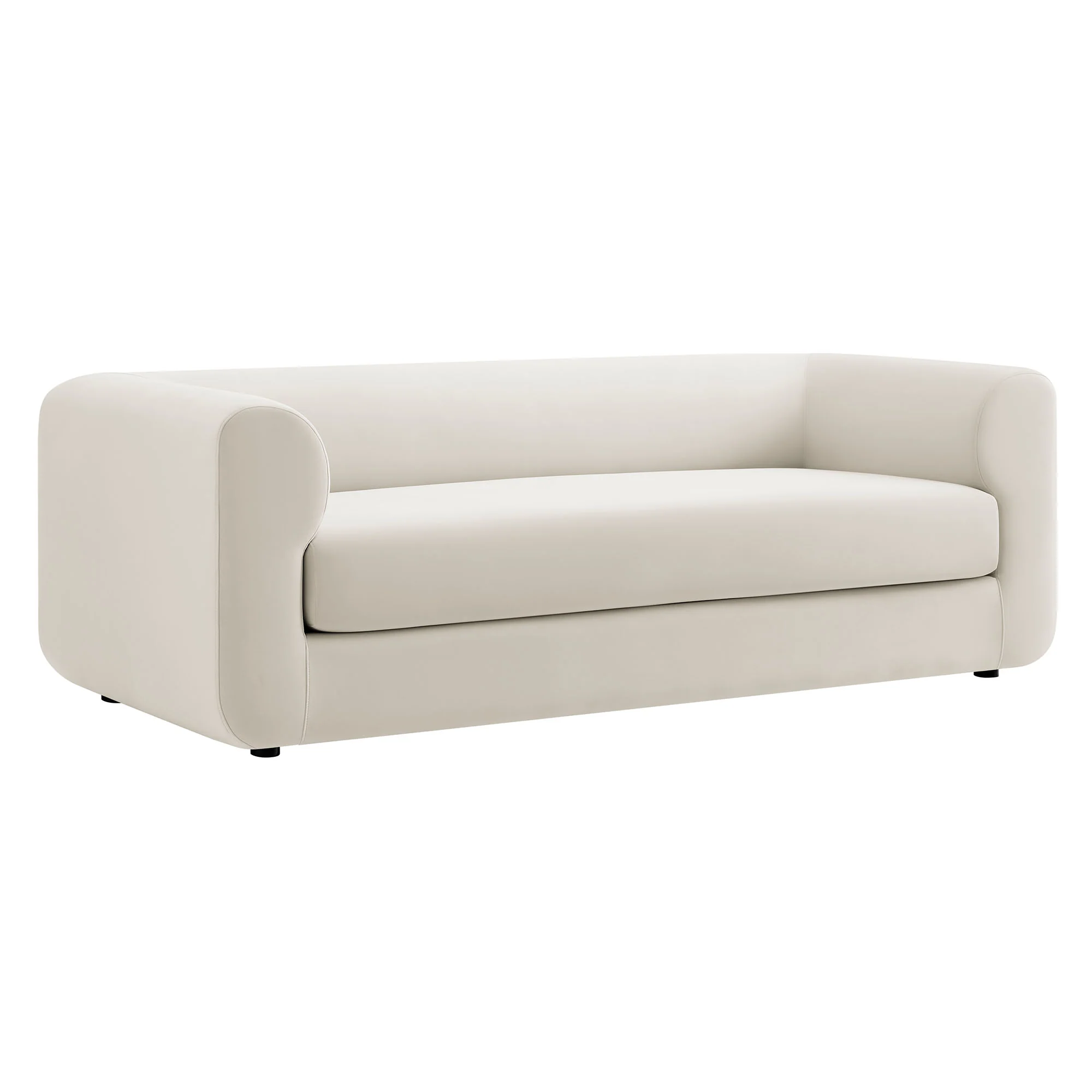 Leif 89" Performance Velvet Upholstered Sofa by Modway - Image 2