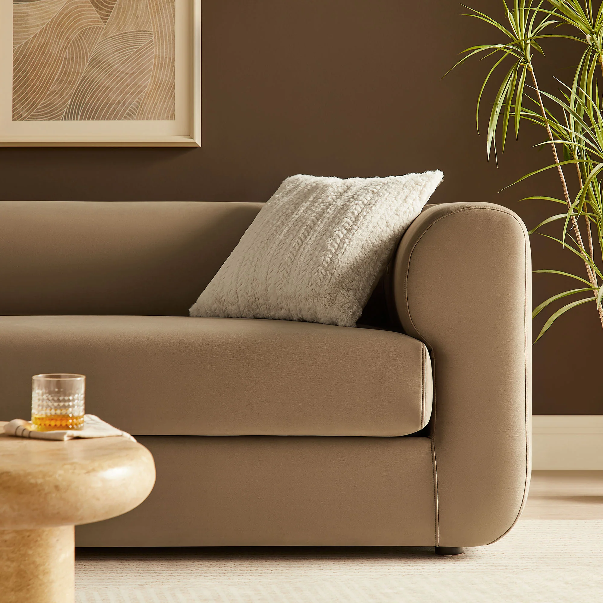 Leif 89" Performance Velvet Upholstered Sofa by Modway - Image 24