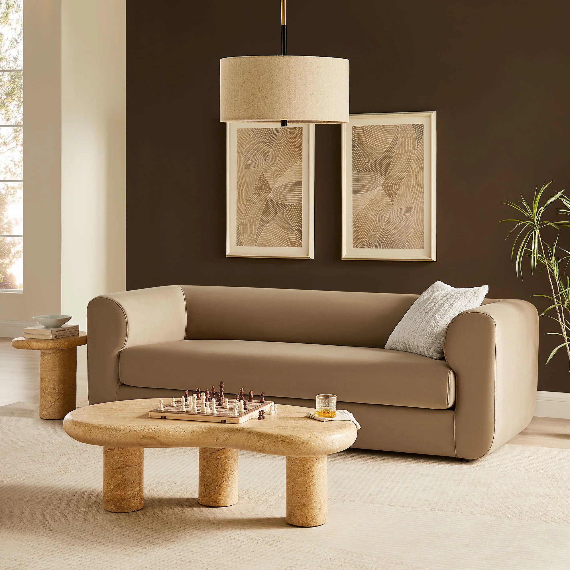 Leif 89" Performance Velvet Upholstered Sofa by Modway - Image 25