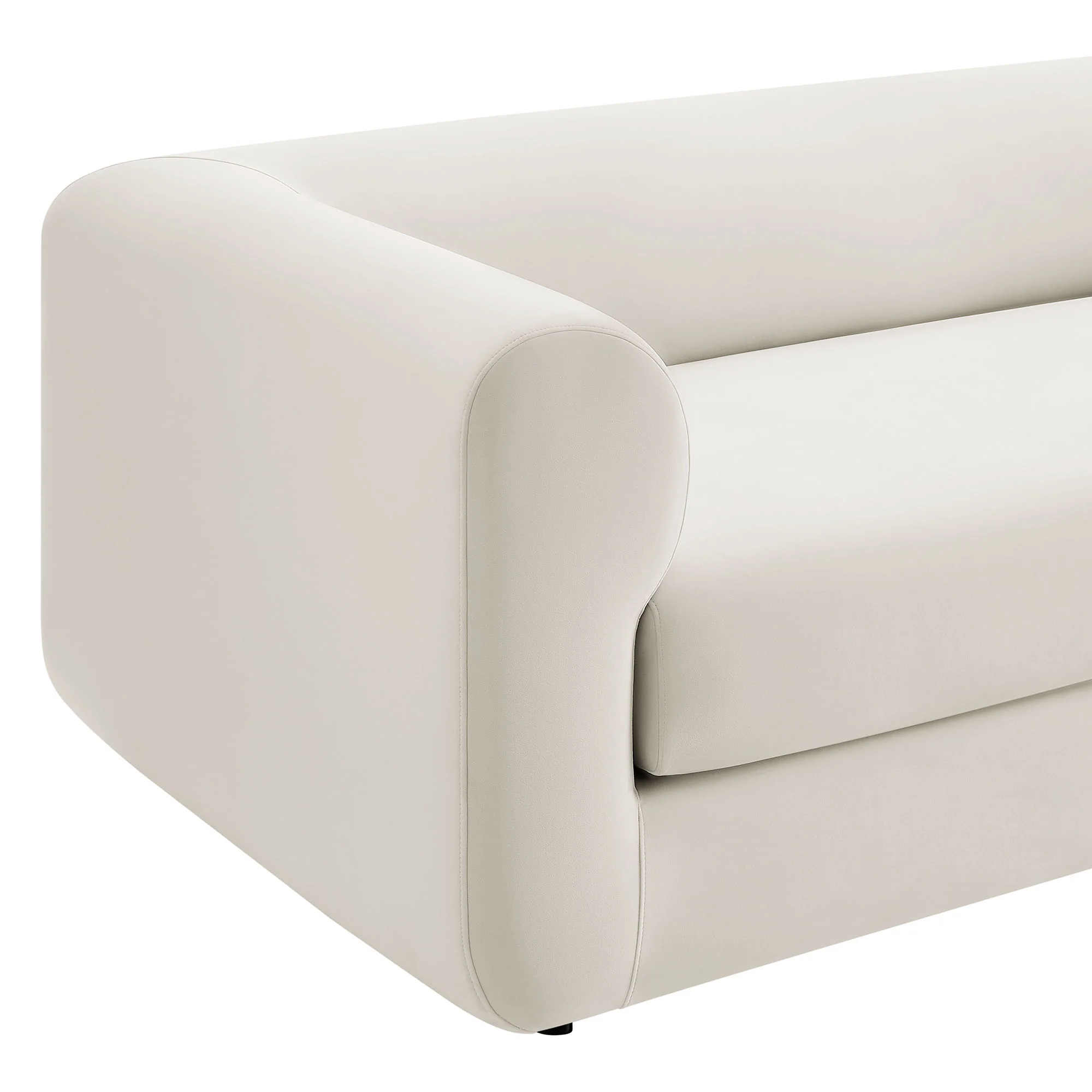 Leif 89" Performance Velvet Upholstered Sofa by Modway - Image 6