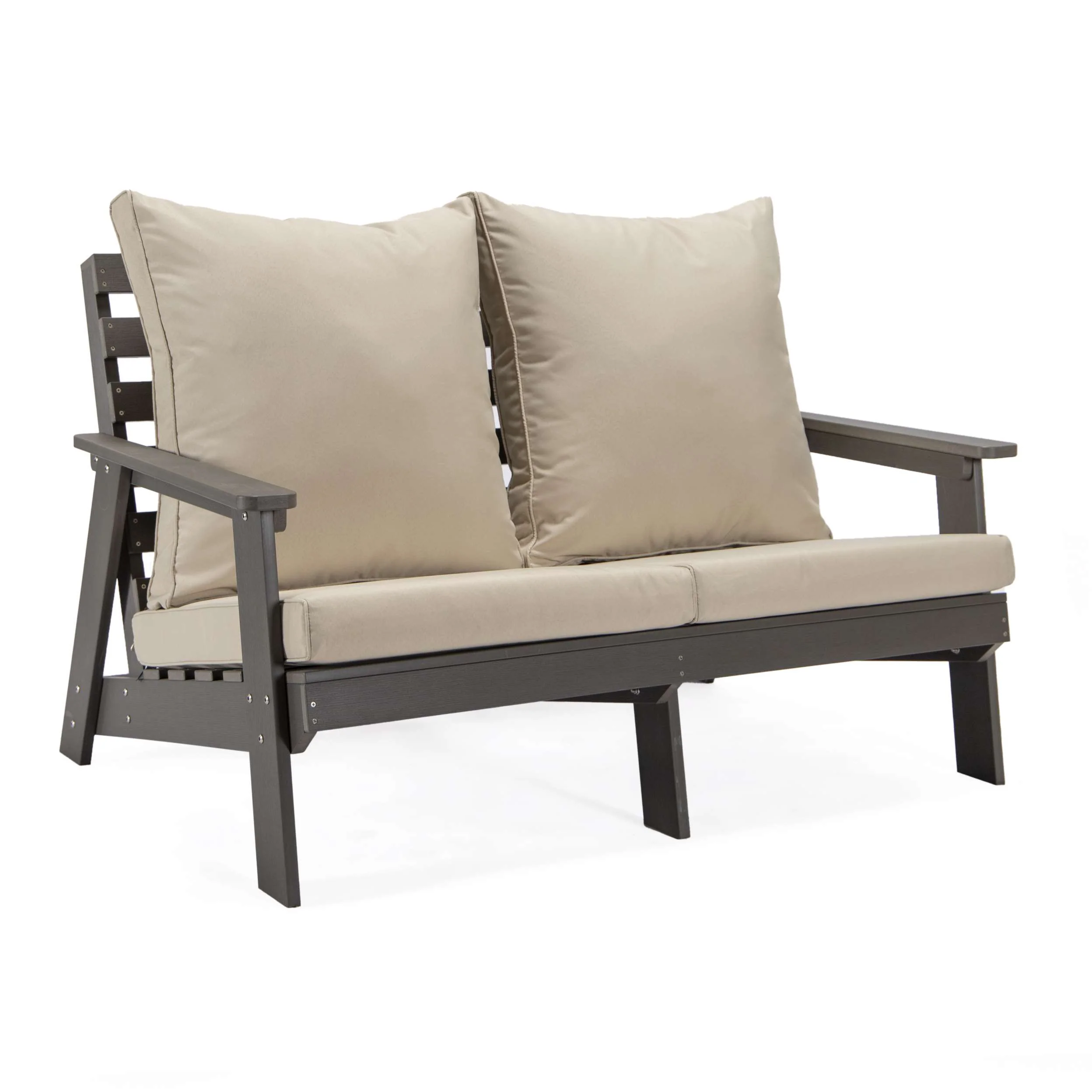 LeisureMod Alpine Poly Lumber 4-Piece Weather Resistant Patio Conversation Set - Image 18