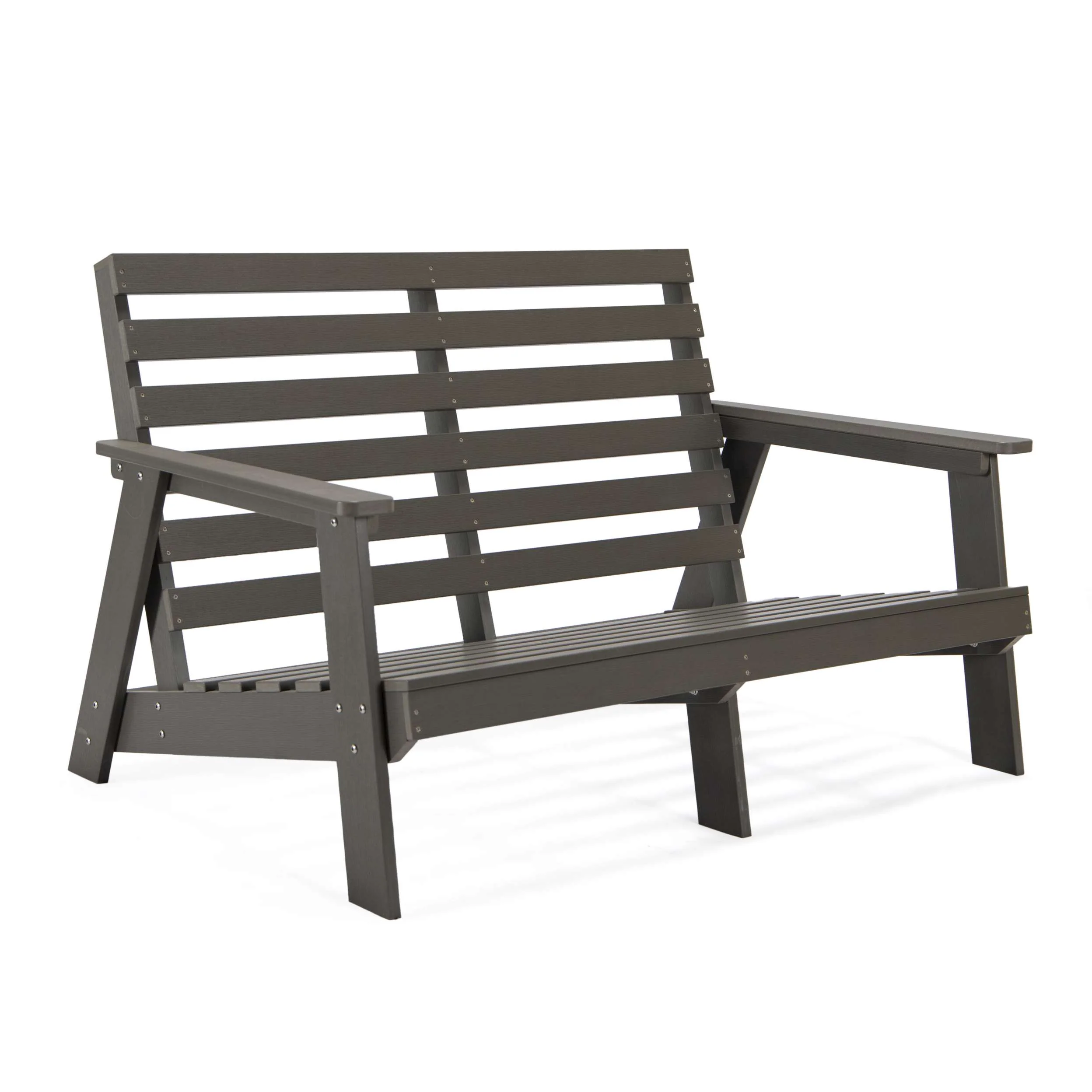 LeisureMod Alpine Poly Lumber 4-Piece Weather Resistant Patio Conversation Set - Image 32