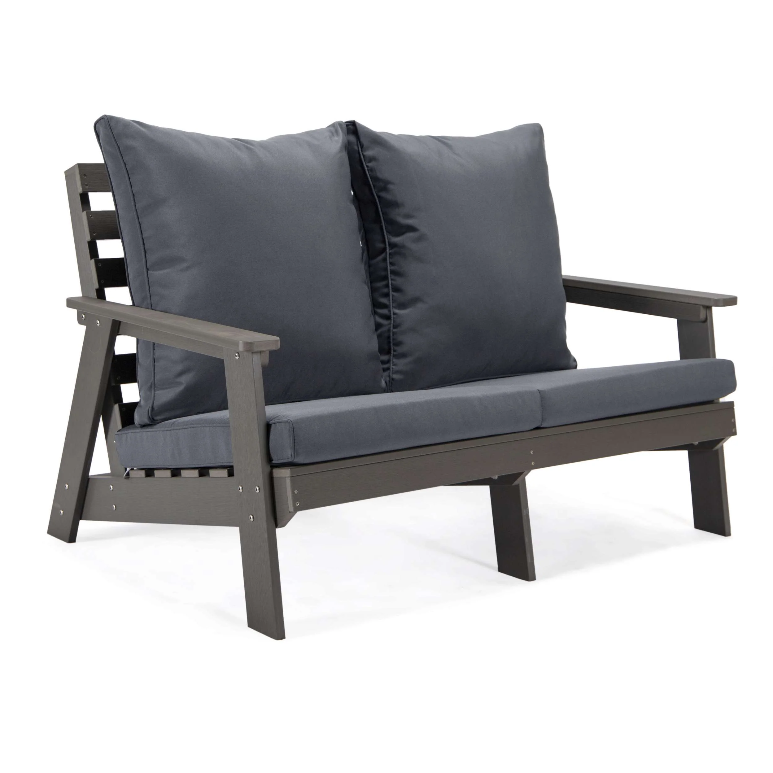 LeisureMod Alpine Poly Lumber 4-Piece Weather Resistant Patio Conversation Set - Image 35