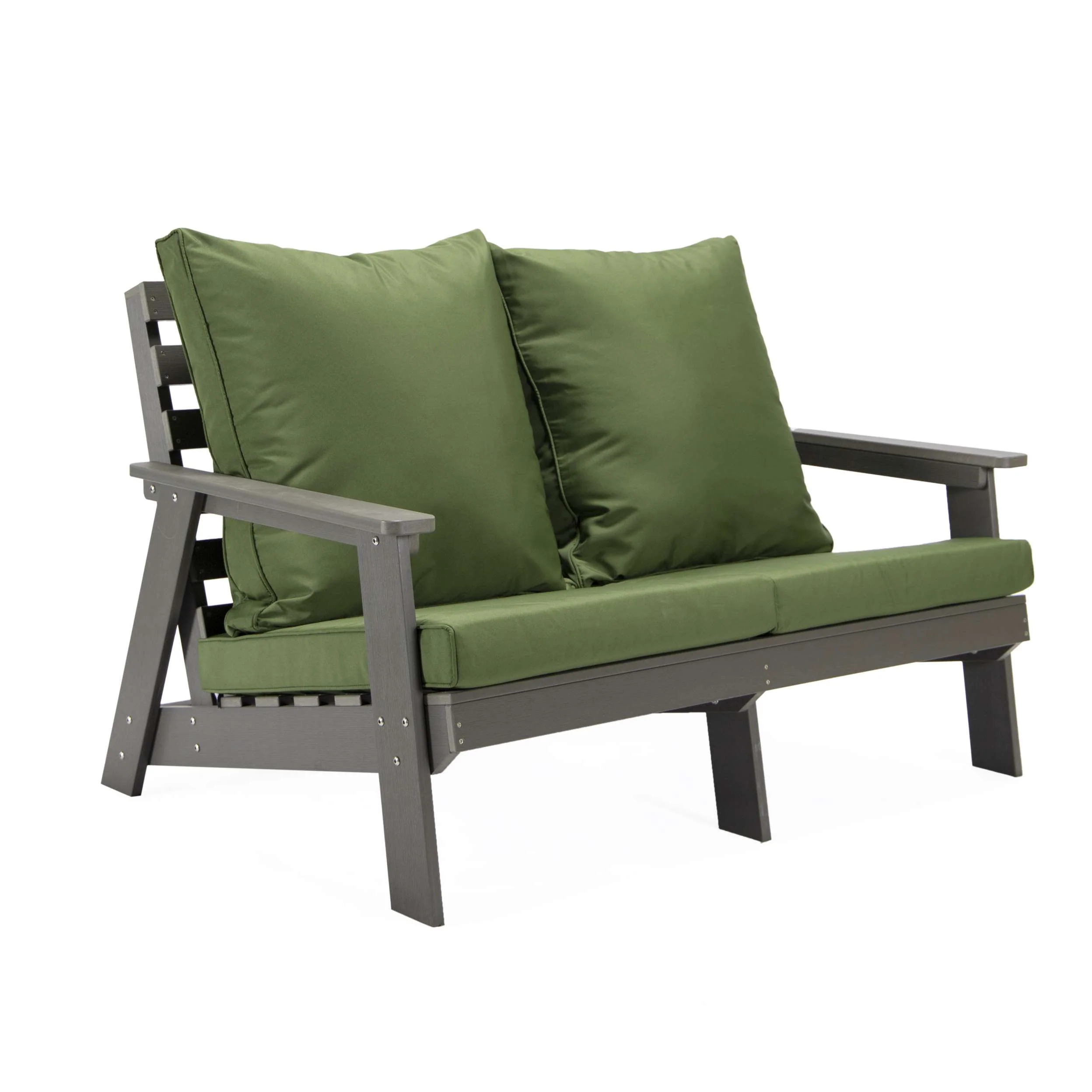 LeisureMod Alpine Poly Lumber 4-Piece Weather Resistant Patio Conversation Set - Image 54