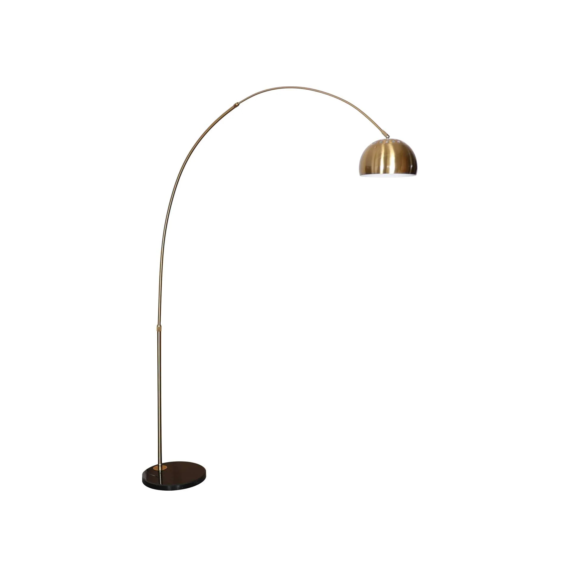 Leisuremod Arco Mid-Century Modern Arched Floor Lamp 75.6" Height with Black Round Marble - Image 10