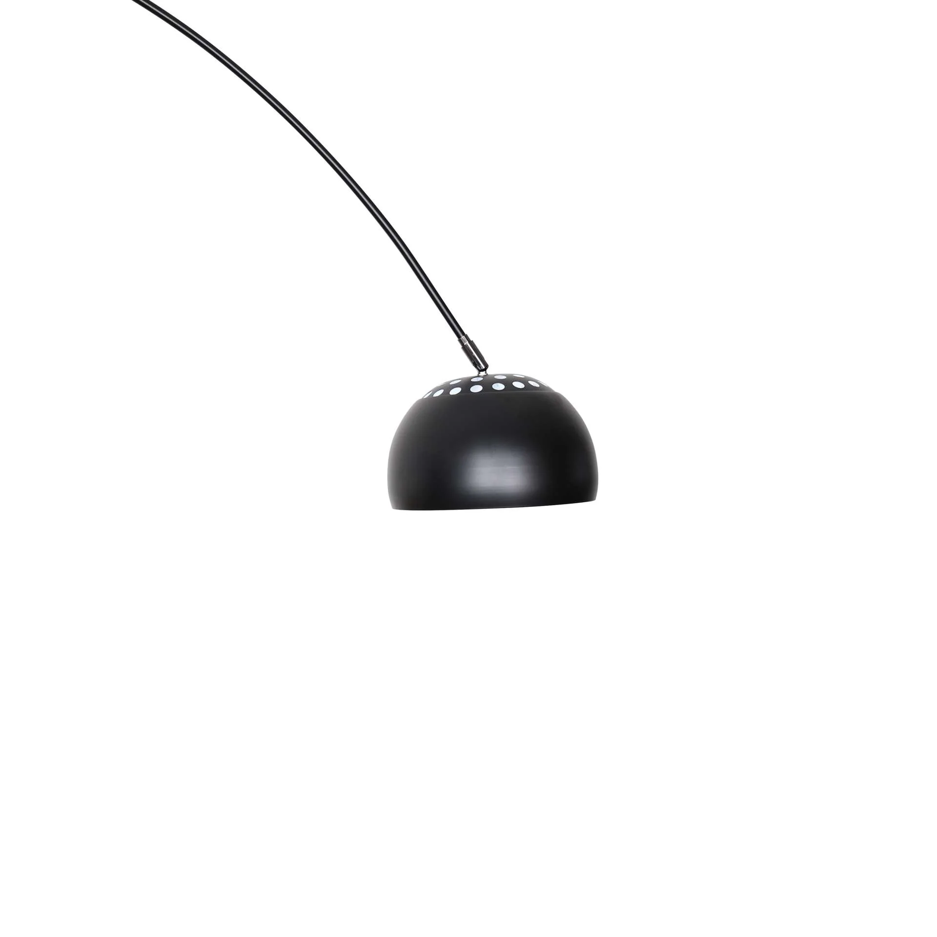 Leisuremod Arco Mid-Century Modern Arched Floor Lamp 75.6" Height with Black Round Marble - Image 15