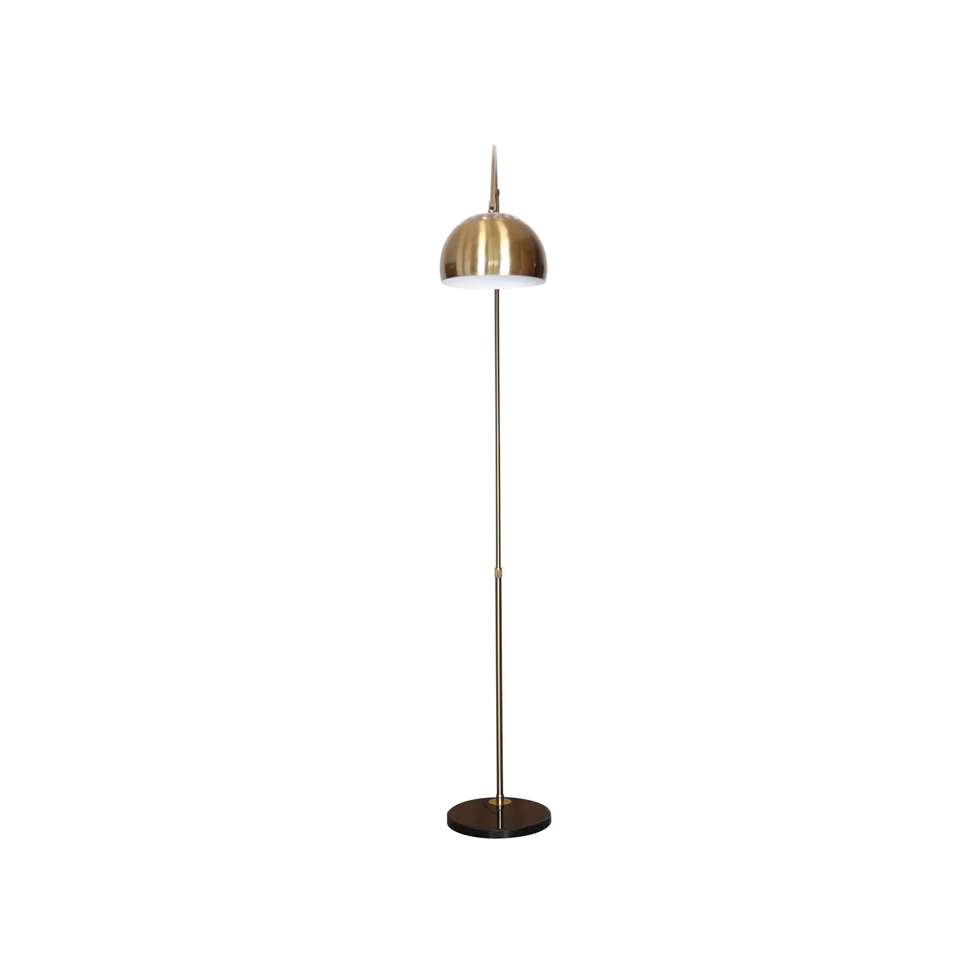 Leisuremod Arco Mid-Century Modern Arched Floor Lamp 75.6" Height with Black Round Marble - Image 7