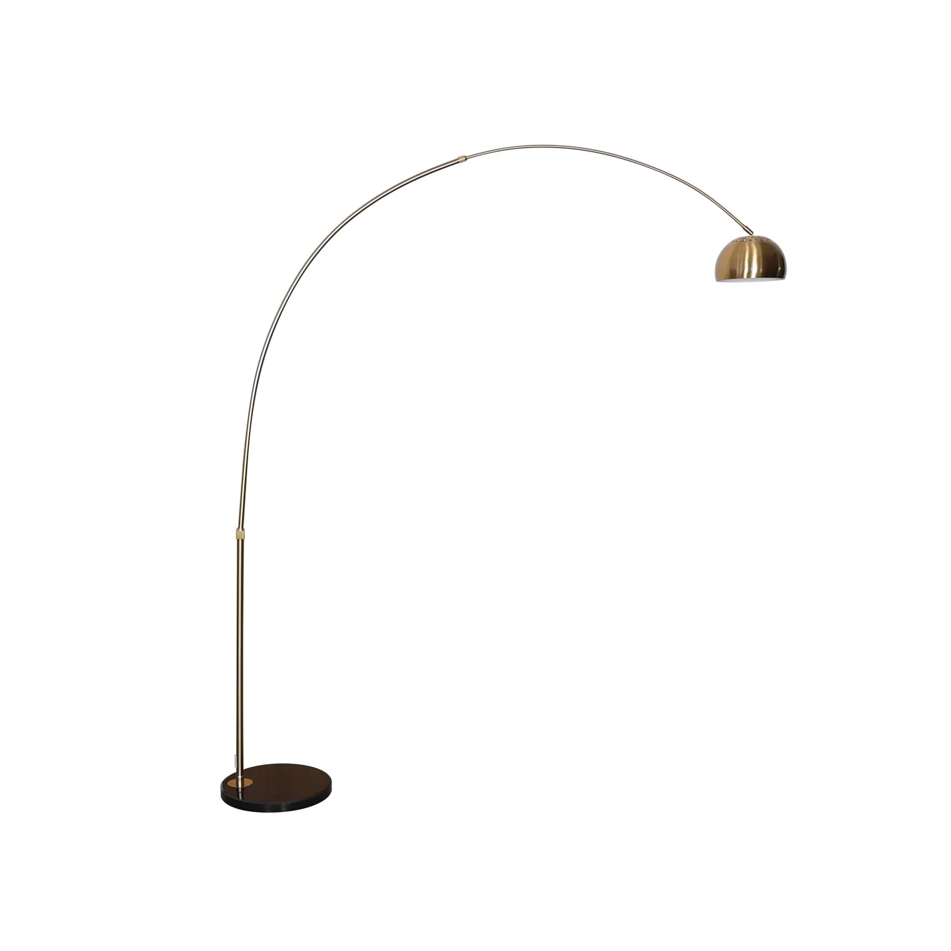 Leisuremod Arco Mid-Century Modern Arched Floor Lamp 75.6" Height with Black Round Marble - Image 8
