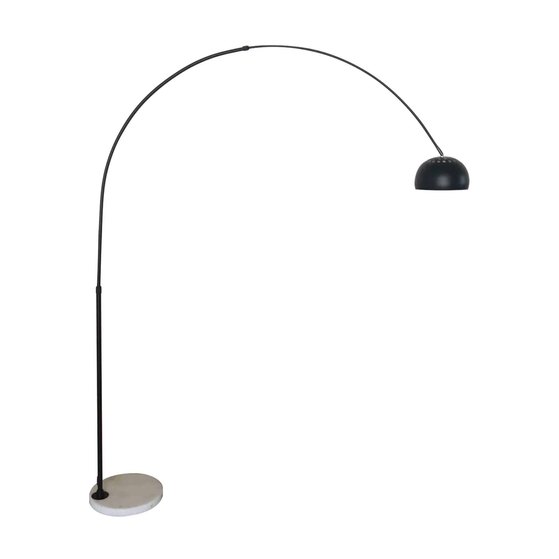 Leisuremod Arco Mid-Century Modern Arched Floor Lamp 75.6" Height with White Round Marble - Image 17