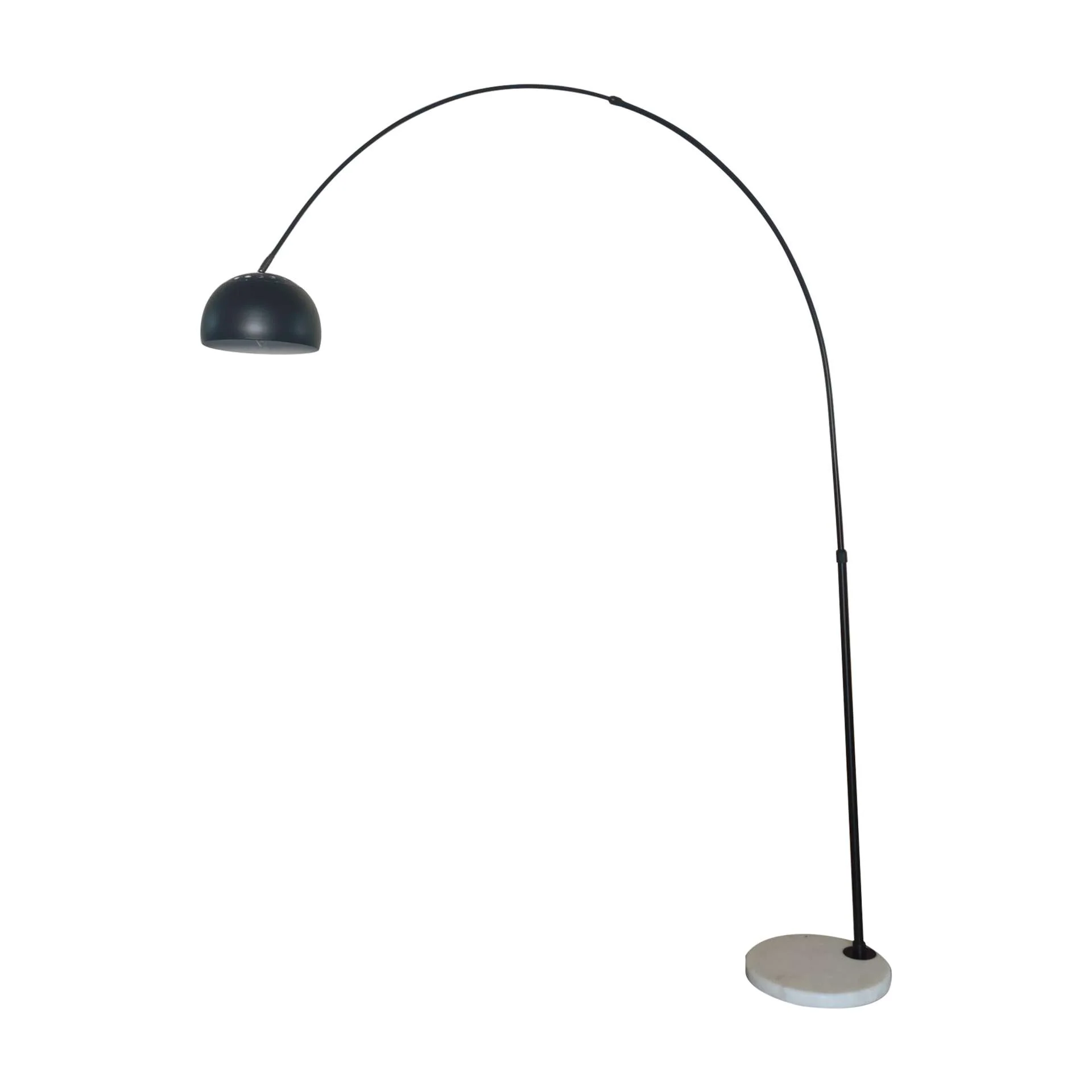 Leisuremod Arco Mid-Century Modern Arched Floor Lamp 75.6" Height with White Round Marble - Image 24