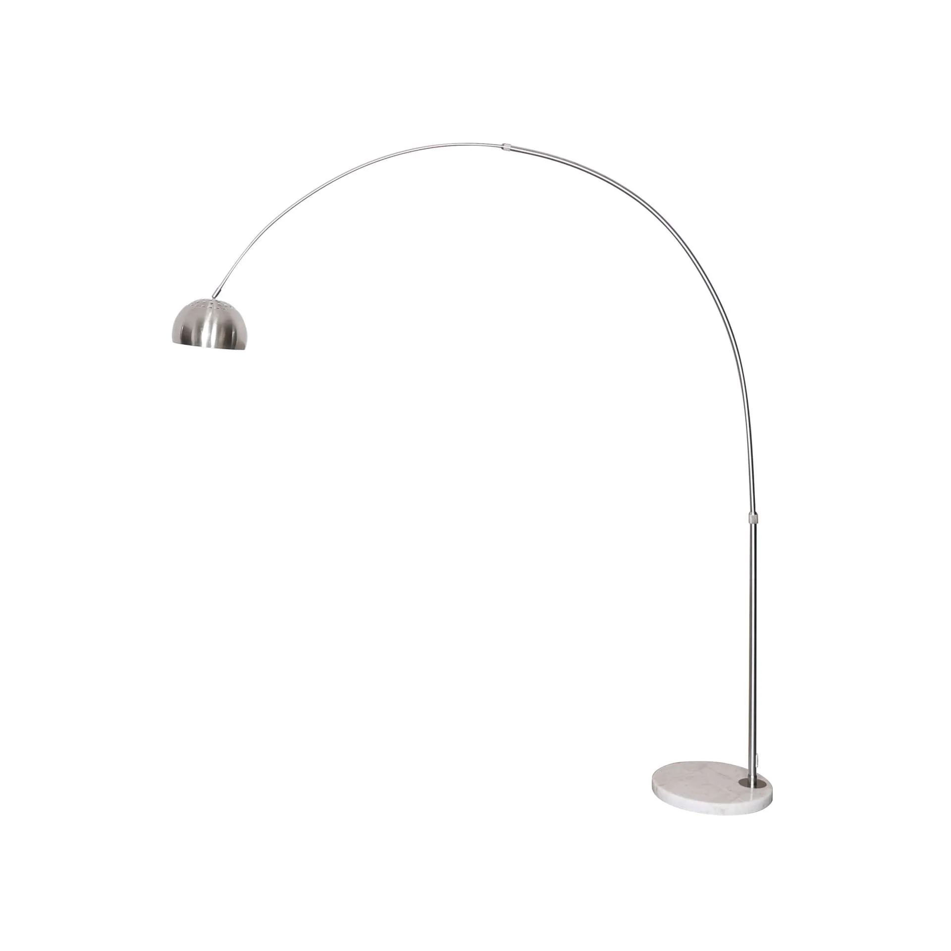 Leisuremod Arco Mid-Century Modern Arched Floor Lamp 75.6" Height with White Round Marble - Image 30