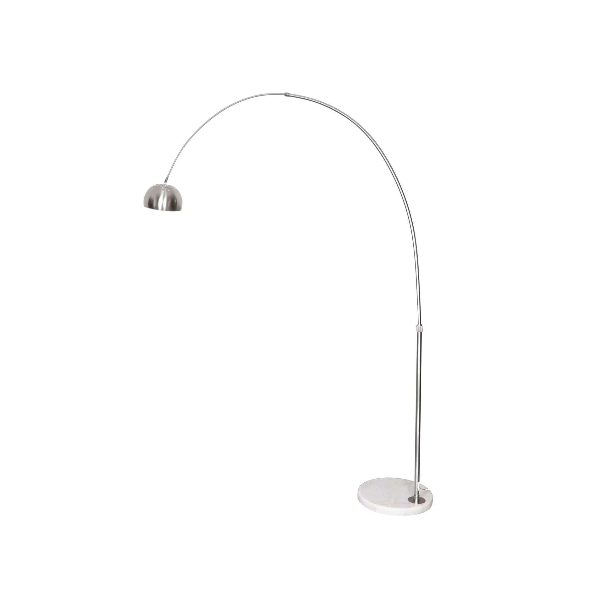 Leisuremod Arco Mid-Century Modern Arched Floor Lamp 75.6" Height with White Round Marble - Image 31