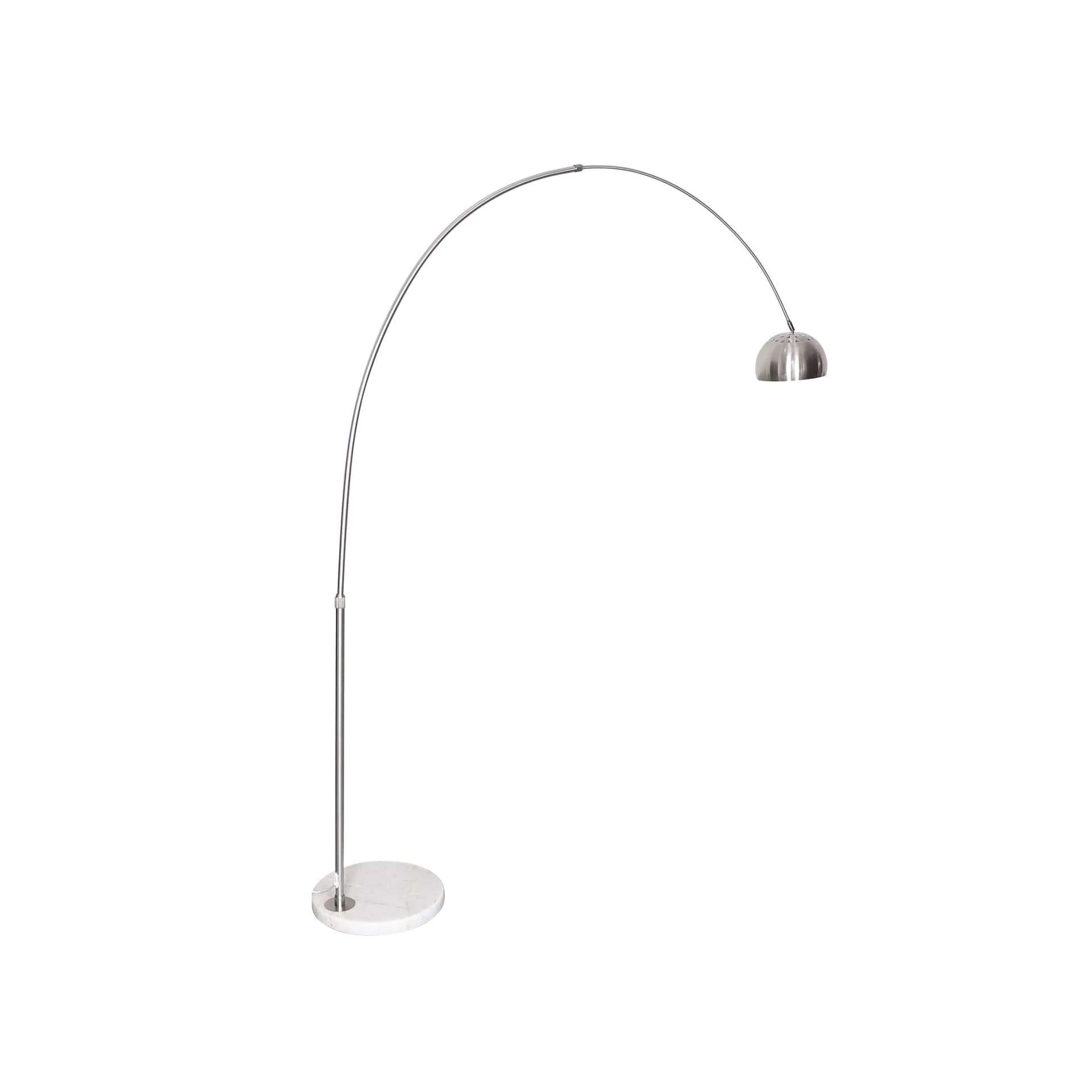Leisuremod Arco Mid-Century Modern Arched Floor Lamp 75.6" Height with White Round Marble - Image 34