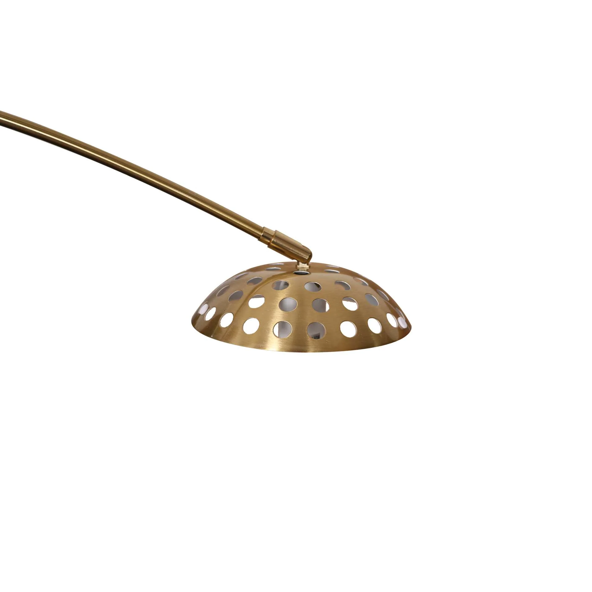 Leisuremod Arco Mid-Century Modern Arched Floor Lamp 75.6" Height with White Round Marble - Image 6