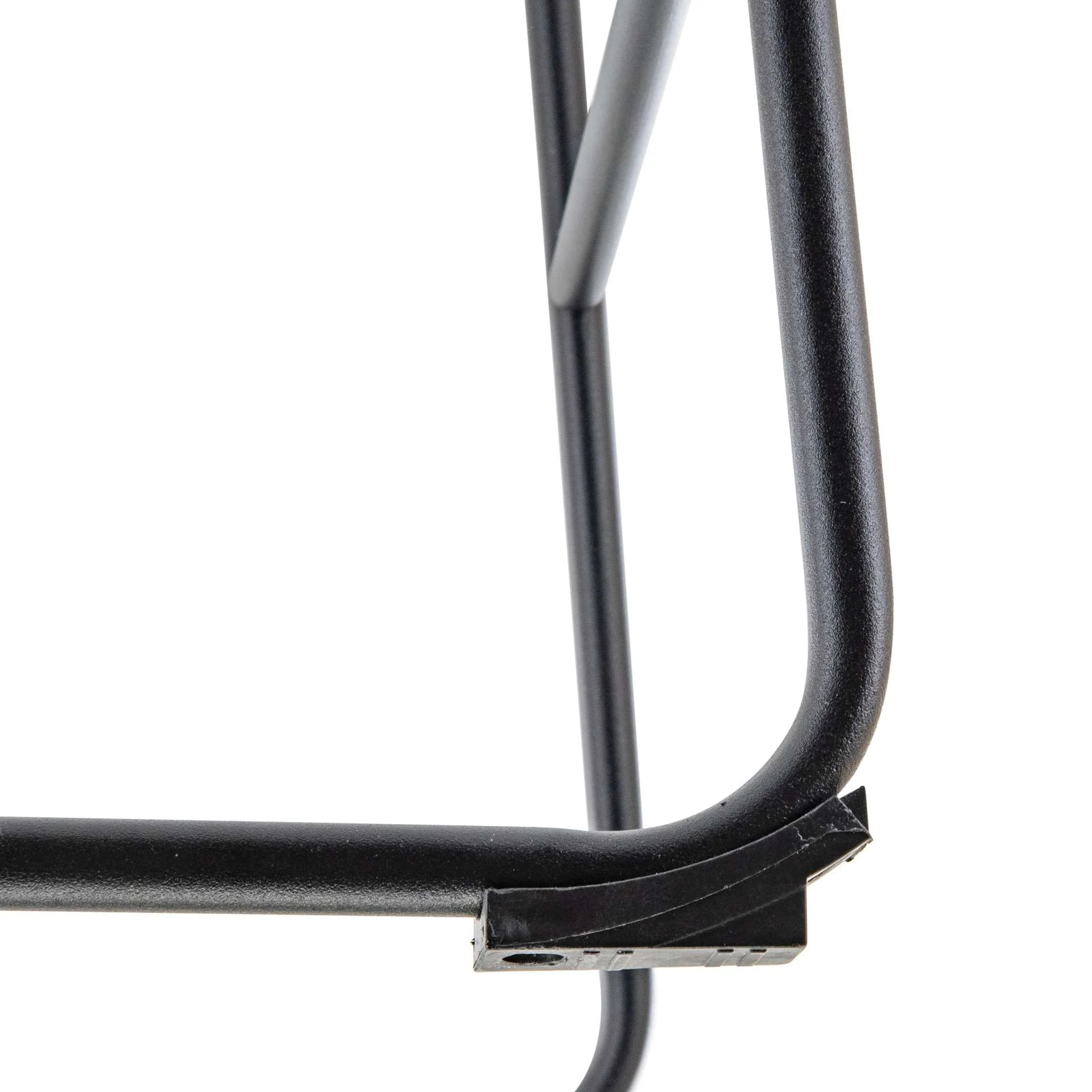 LeisureMod Brooklyn 29.9" Modern Leather Bar Stool With Black Iron Base & Footrest - Image 12
